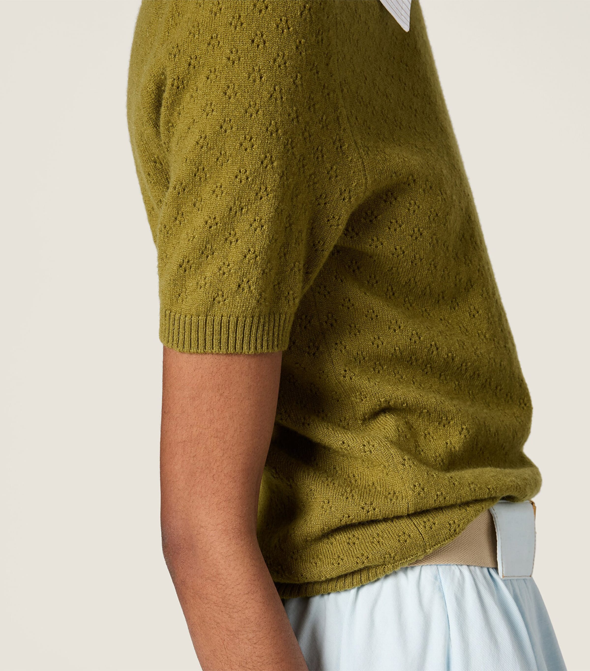 Miu Miu Womens Cashmere Detachable-Collar Sweater Image 4