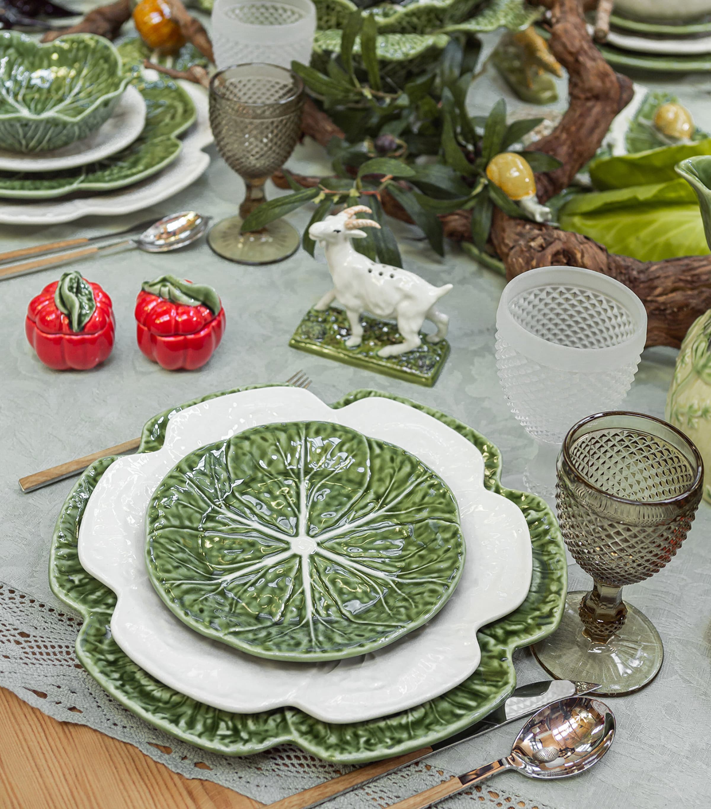 Cabbage Plate (19cm) WHITE Image 2
