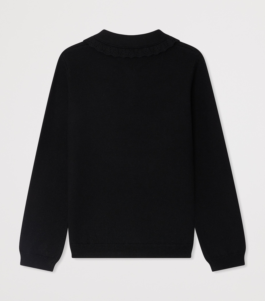 Wool Polo Sweater (10-14 Years) NOIR Image 2