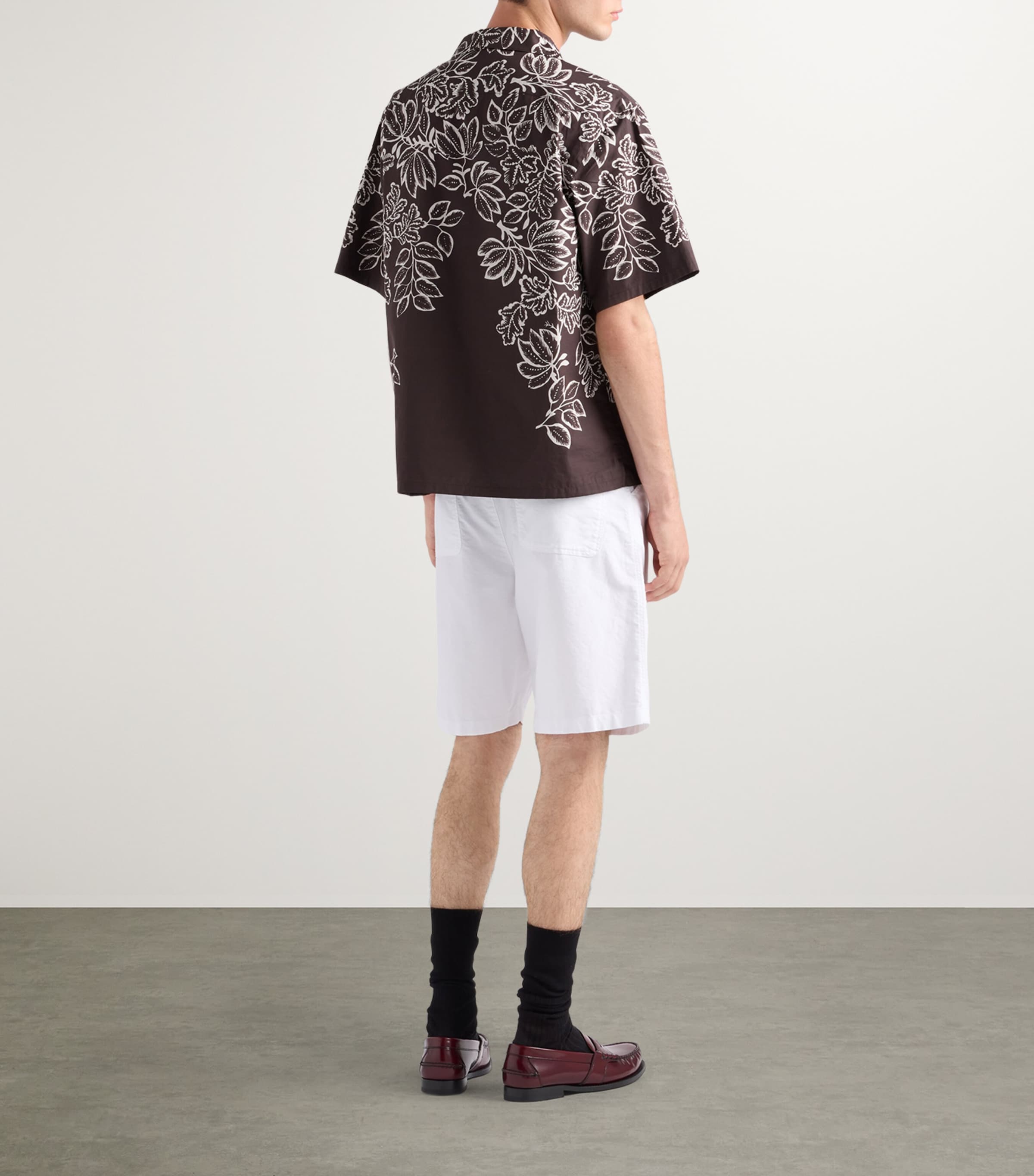 Cotton Printed Bowling Shirt F0003 Image 5