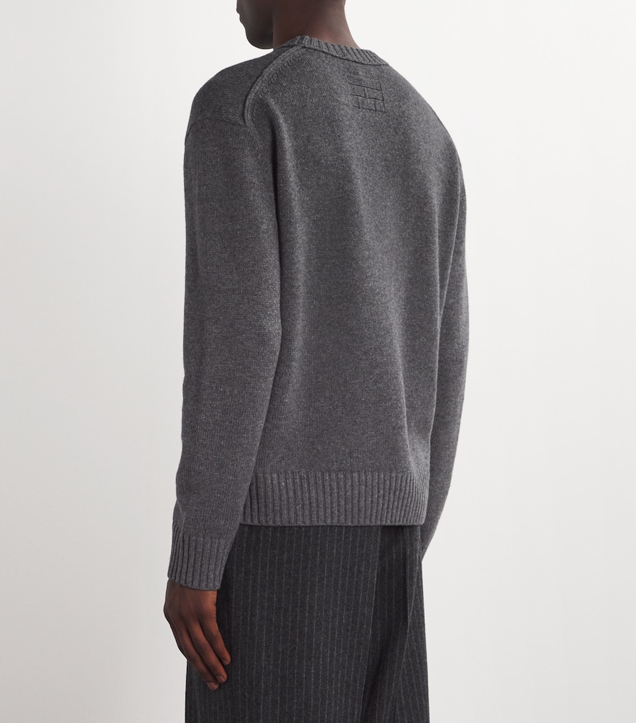 Wool-Cashmere Sweater LIGHT GREY MELANGE Image 4