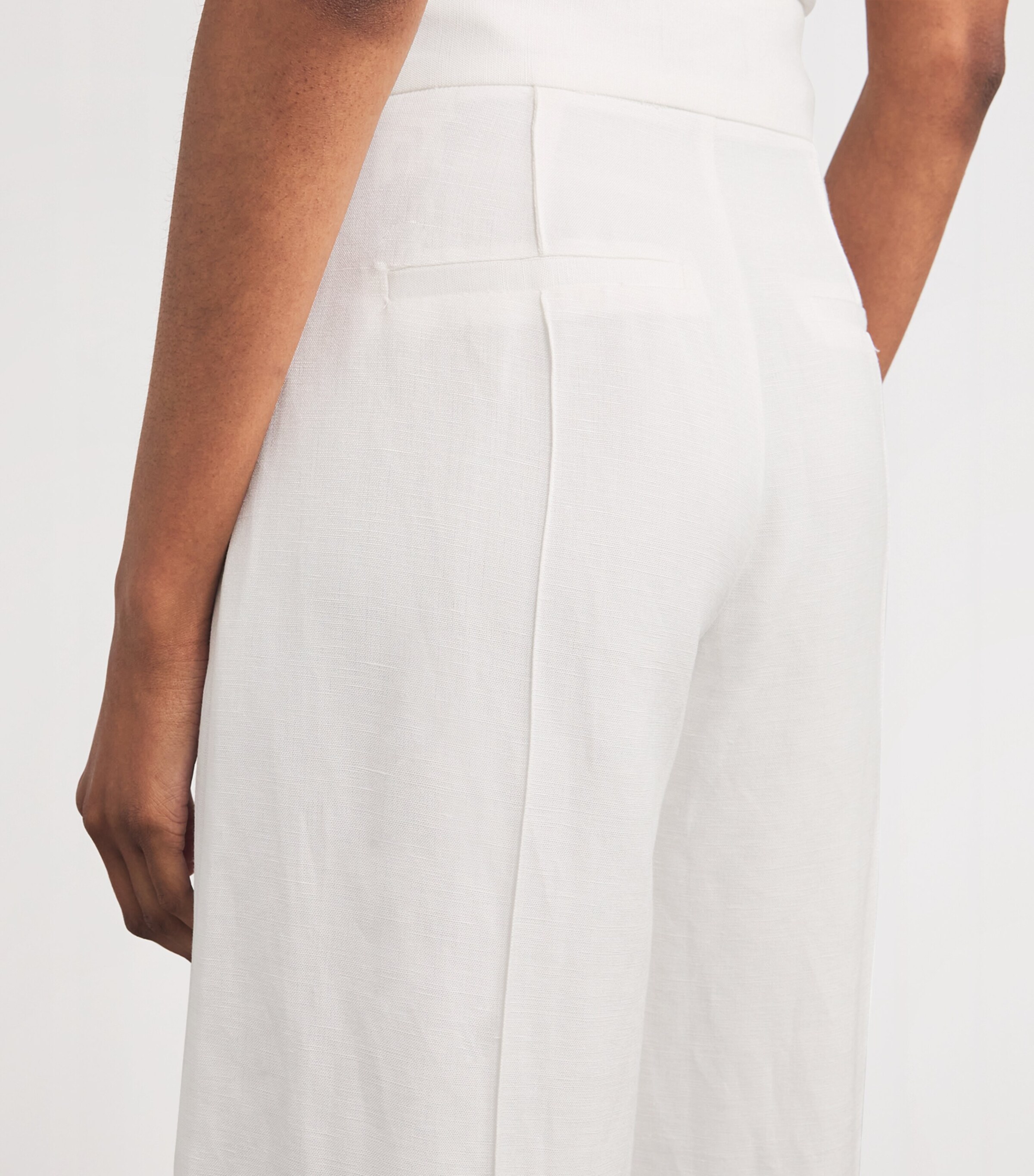 PAIGE White Greyson Wide-Leg Trousers | Harrods US