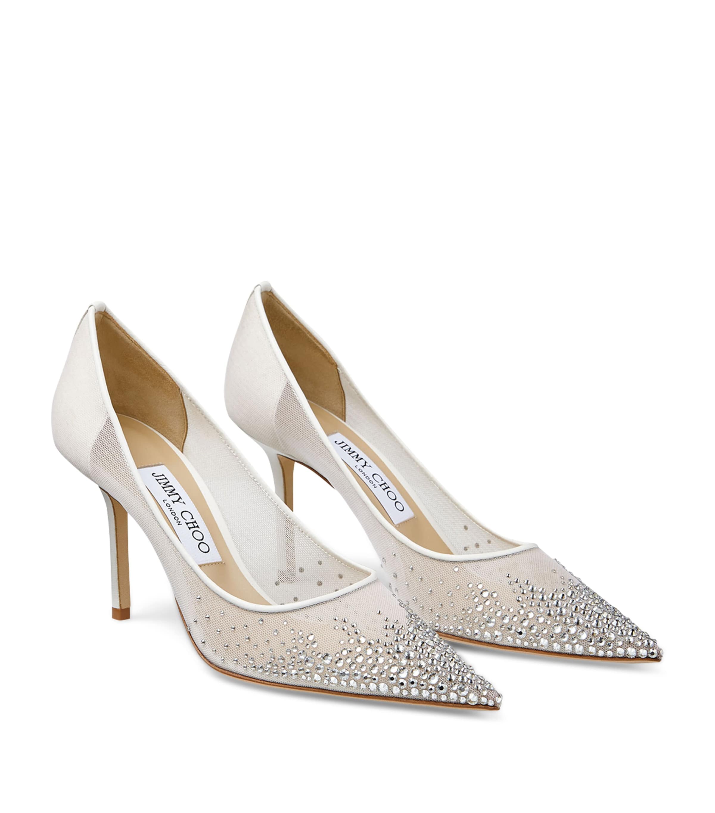Love 85 Embellished Pumps WHITE/CRYSTAL Image 3