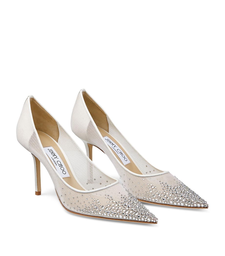 Love 85 Embellished Pumps WHITE/CRYSTAL Image 3