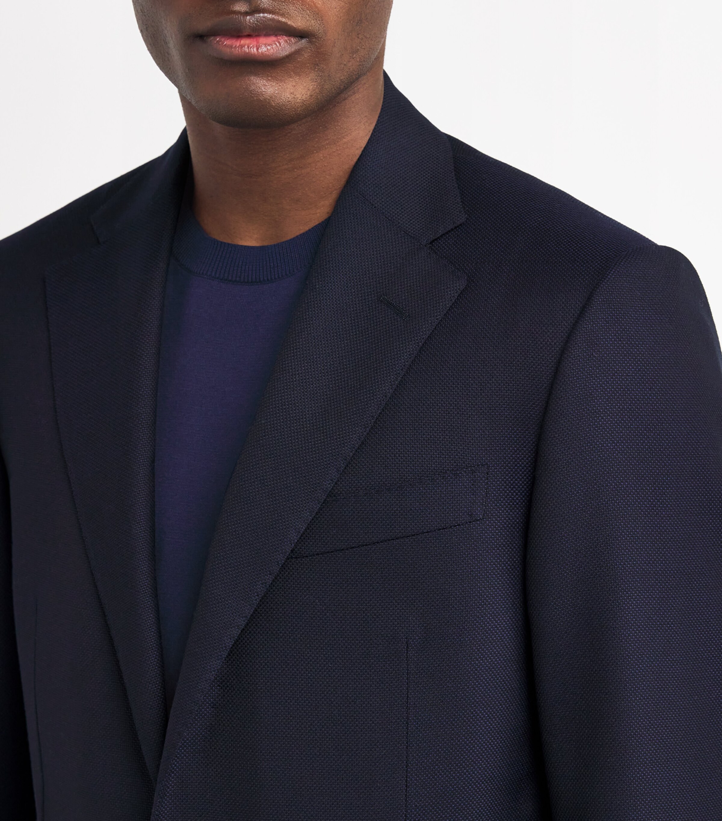 Hopsack Virgin Wool Blazer 003 CHINA BLUE Image 6