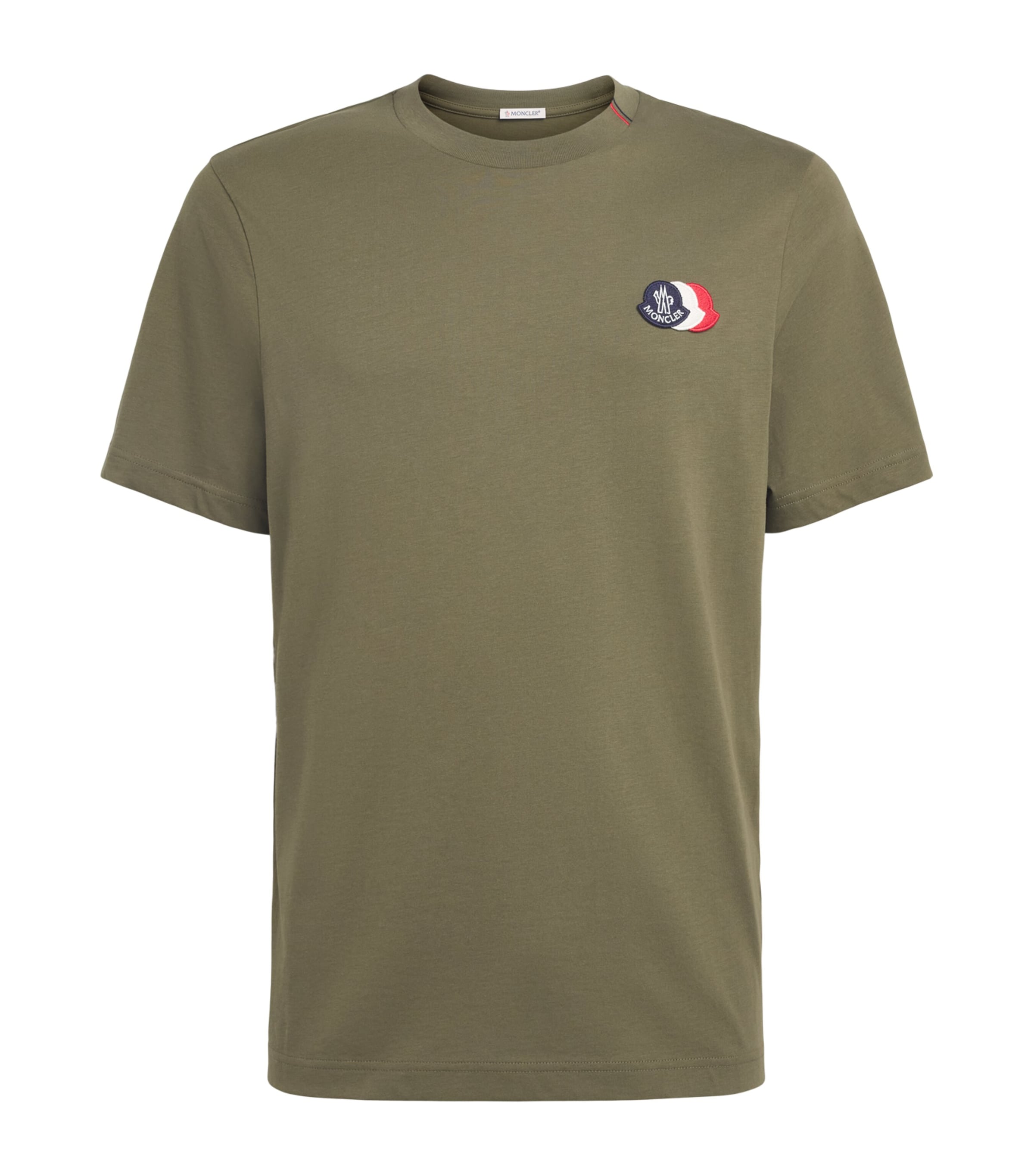 Moncler Mens Cotton Logo Patch T-Shirt Image 1