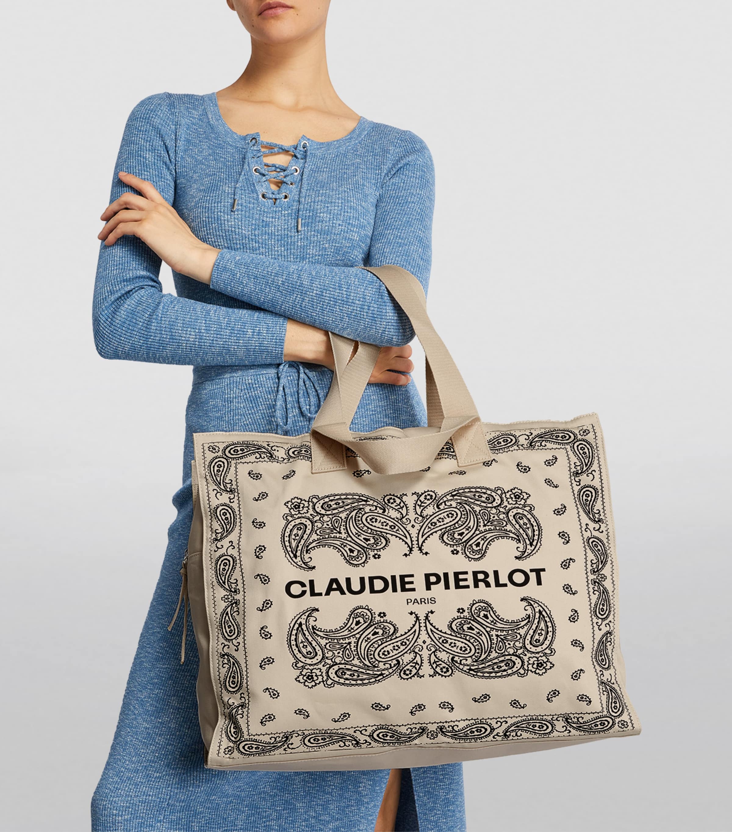 Claudie Pierlot Multi Cotton Paisley Tote Bag Harrods HK
