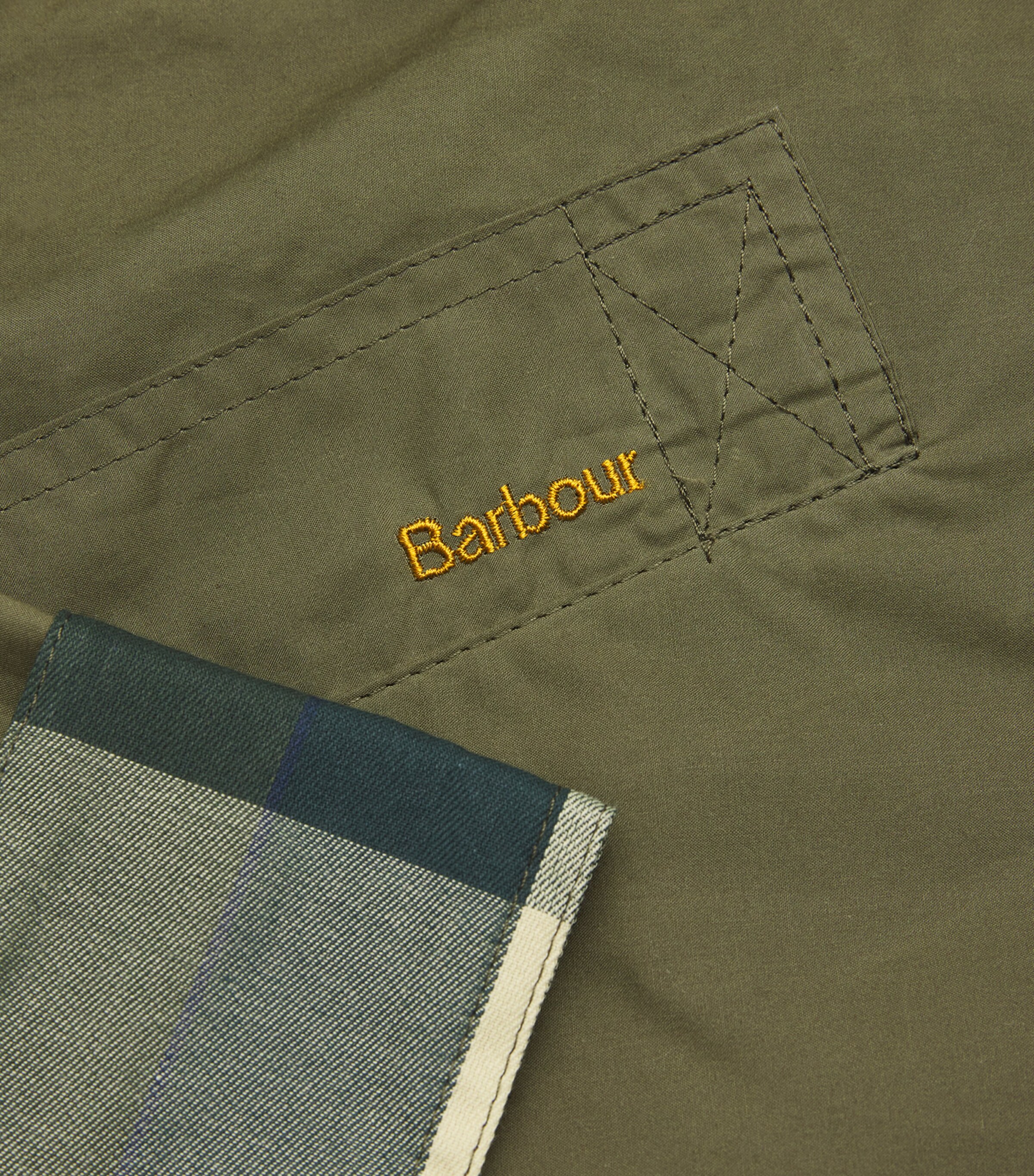 Barbour Womens Ettie Longline Jacket Duky Grn/ancnt Trtn Image 5