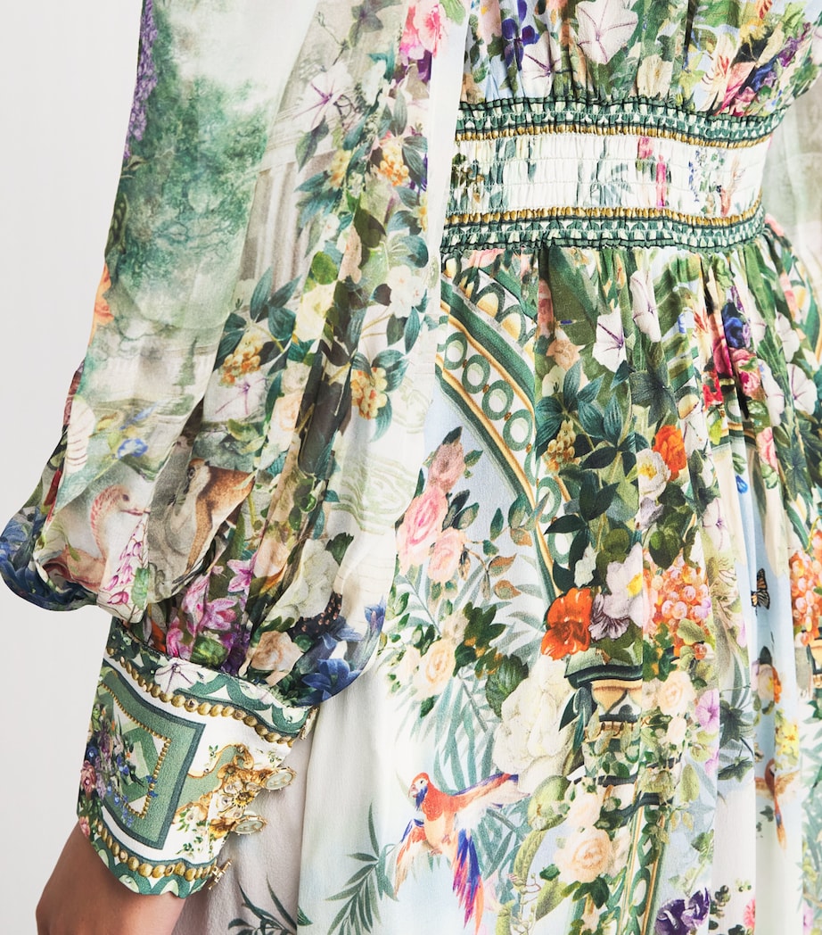 Camilla Womens Silk Art for the Empress Midi Dress Art For The Empress Image 5