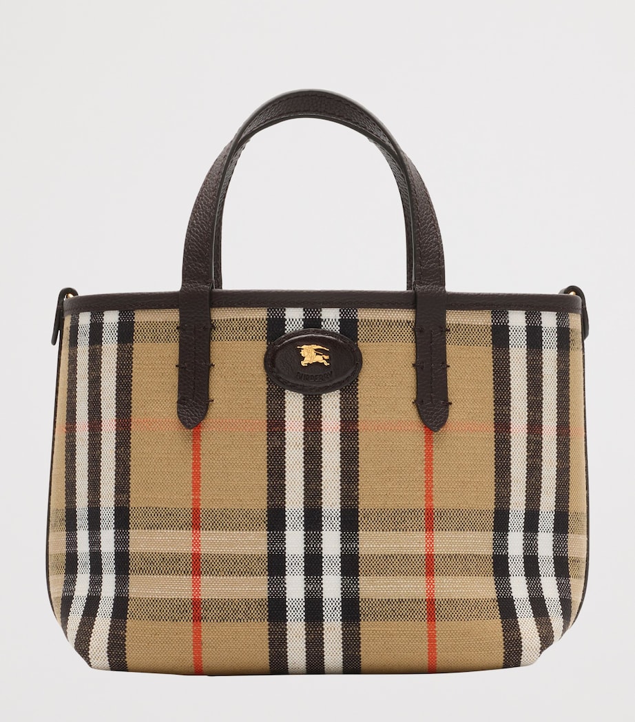 Mini Leather Reversible Bloomsbury Tote Bag PEATSAND Image 3