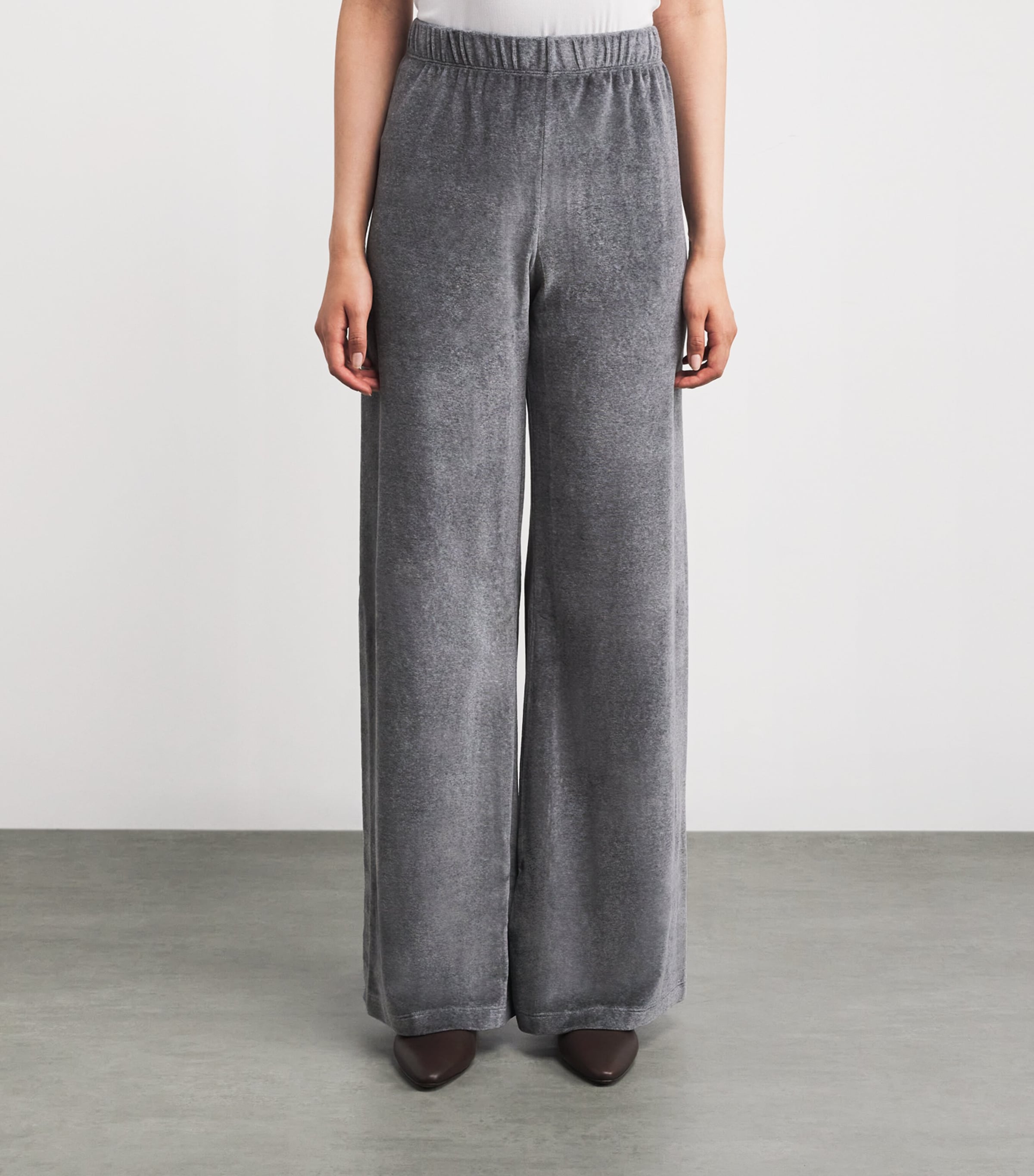 Suzie Kondi Womens Cotton-Blend Zephyra Sweatpants Charcoal Heather Image 3