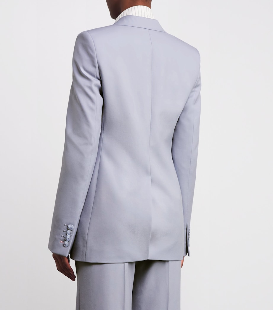 Wool Single-Breasted Blazer 4218 CLOUDY BLUE Image 4