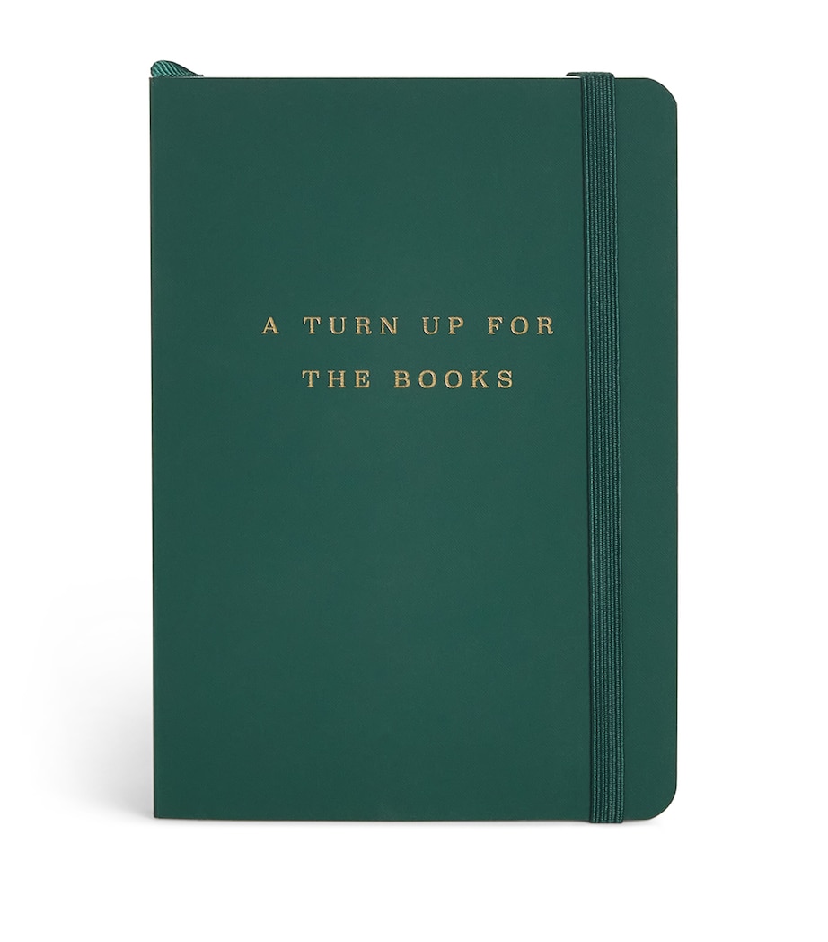 Harrods Logo A6 Notebook Green Image 1