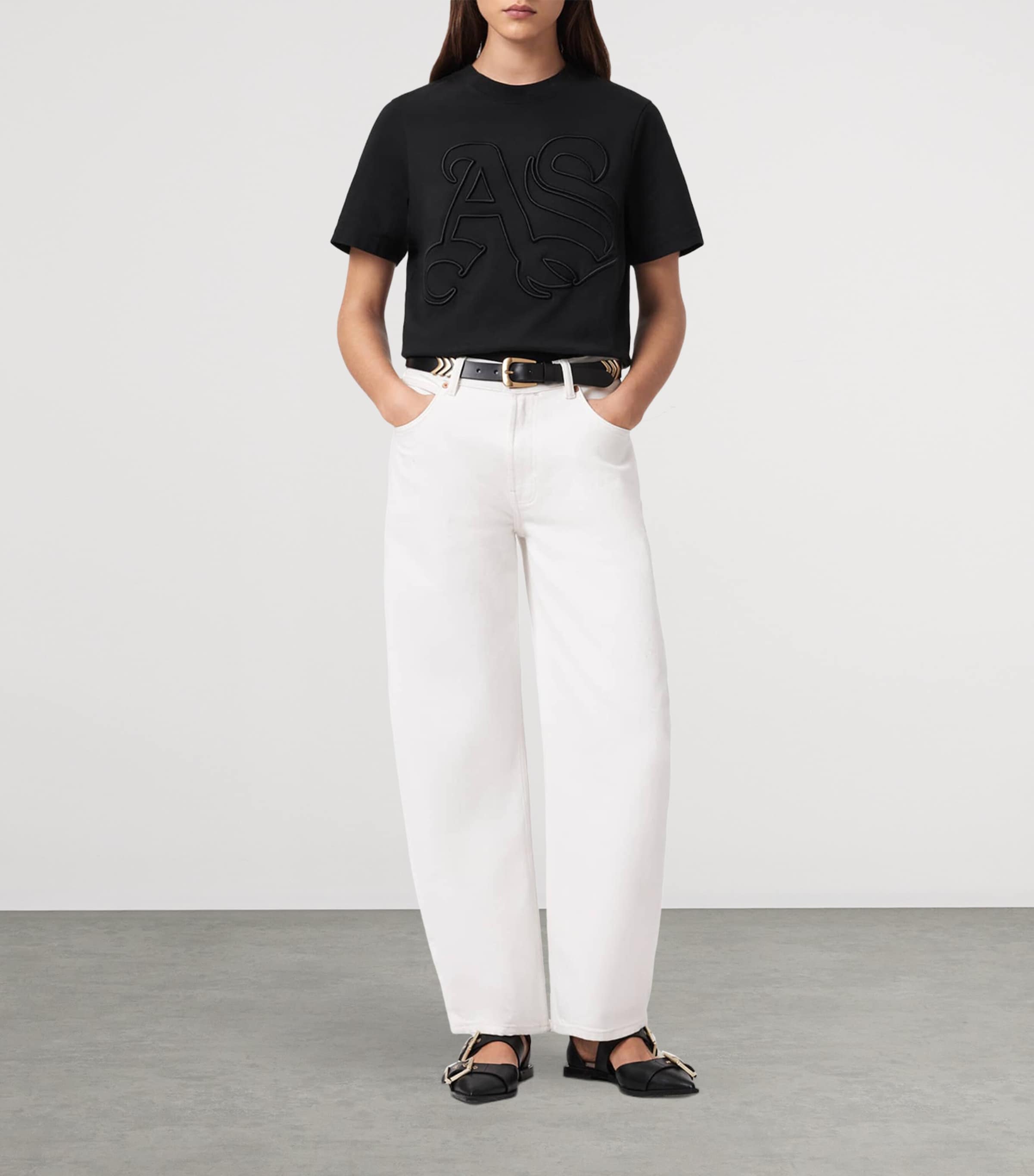 Organic Cotton Lisa T-Shirt BLACK Image 2