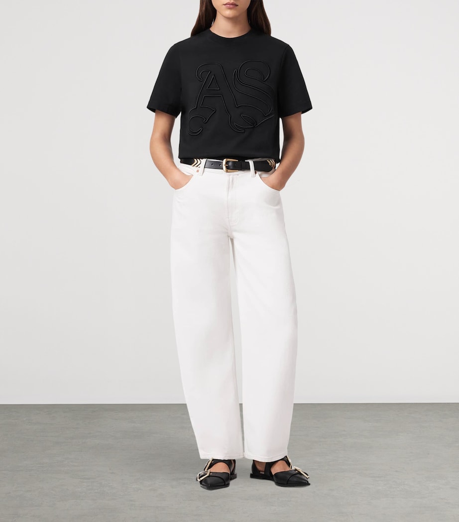 Organic Cotton Lisa T-Shirt BLACK Image 2