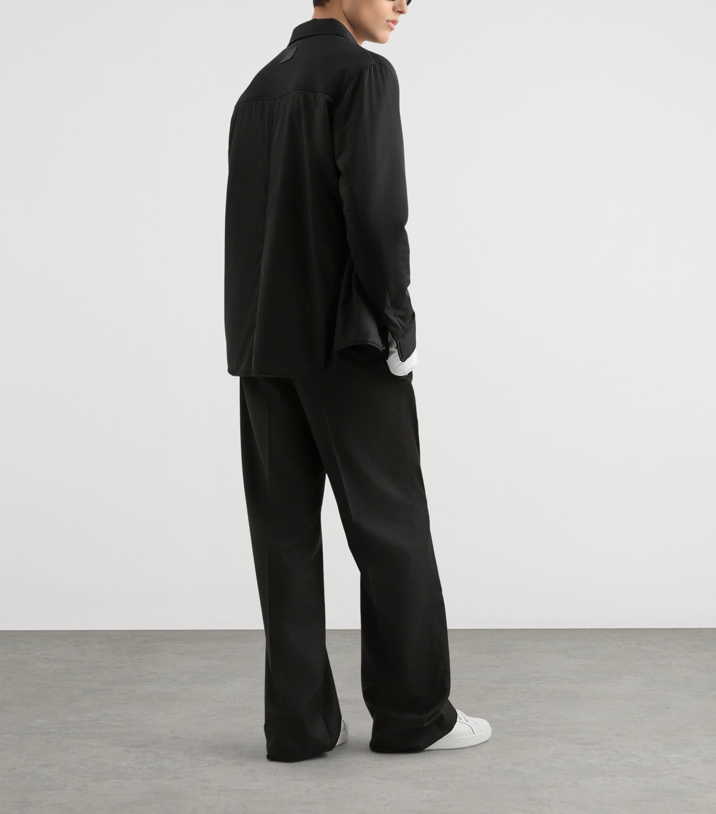 Twill Overshirt N0000-BLACK Image 3