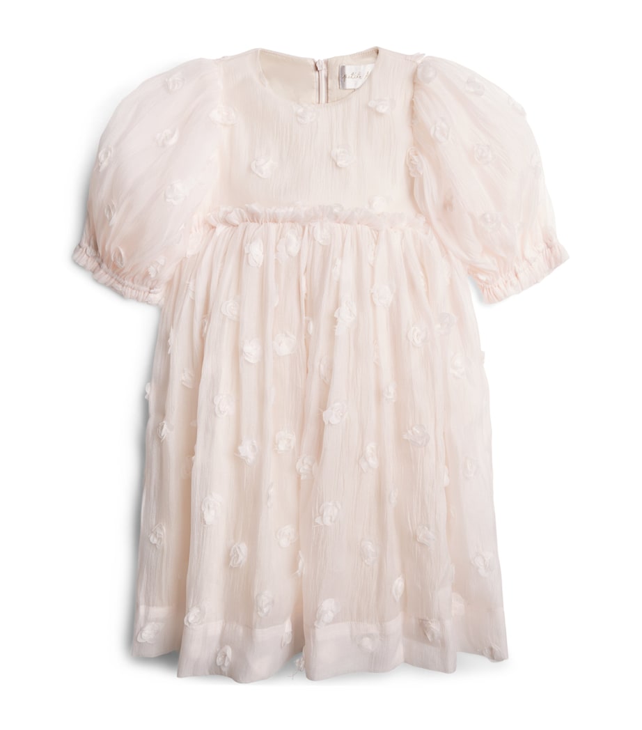PETITE AMALIE Organza Rose Dress (4-16 Years) Petal Pink Image 1
