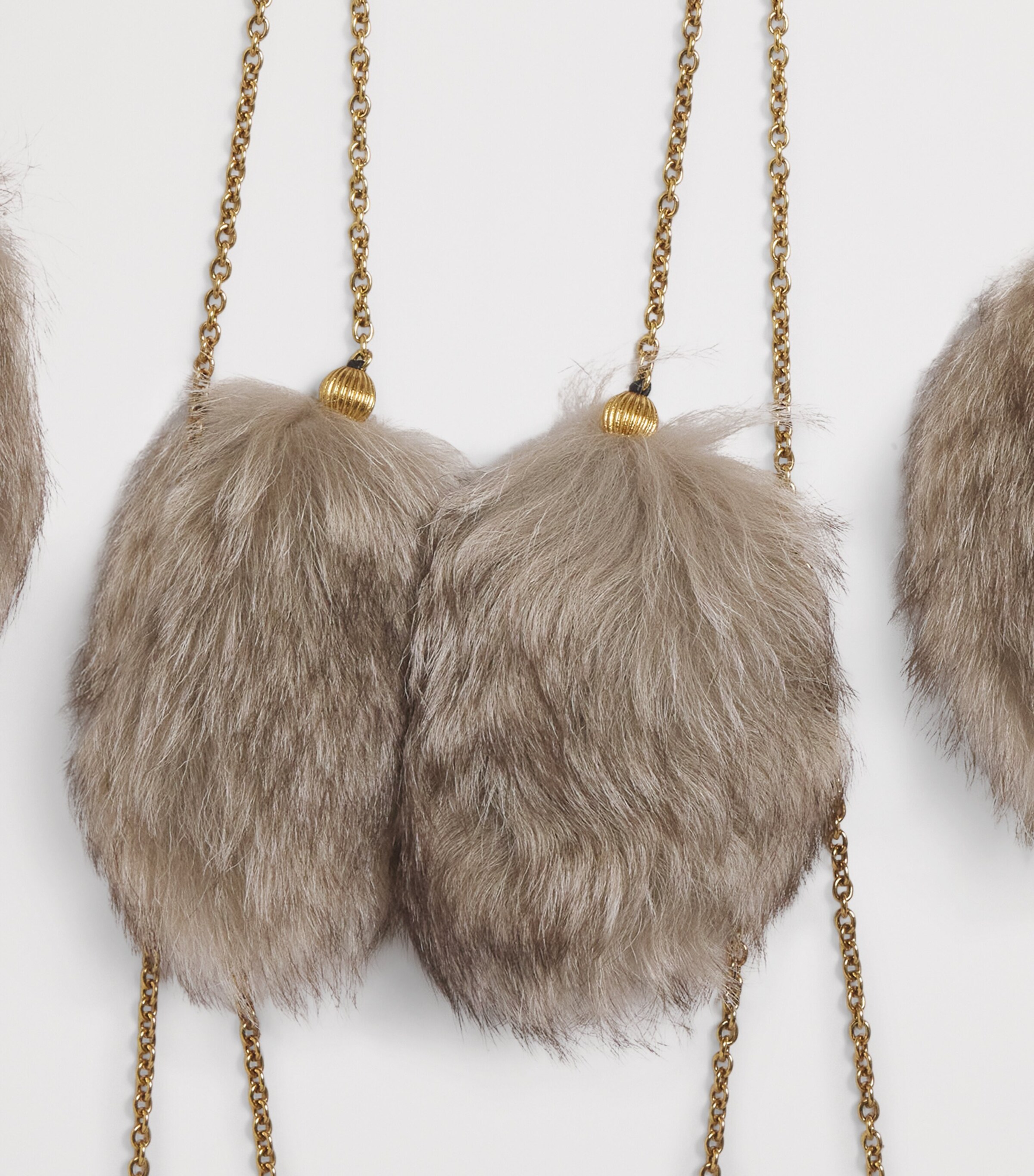 Chloé Lambskin Treasure Tails Scarf Silver Image 2