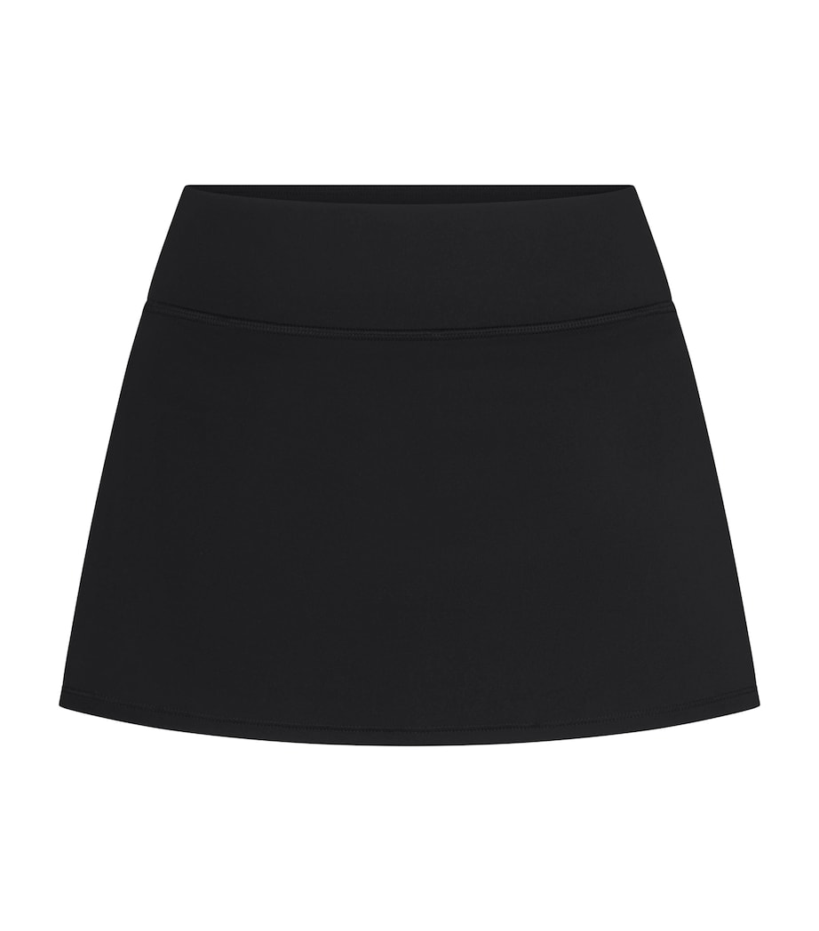 NikeSKIMS Womens NikeSKIMS Matte Mini Skort Obsidian Image 1
