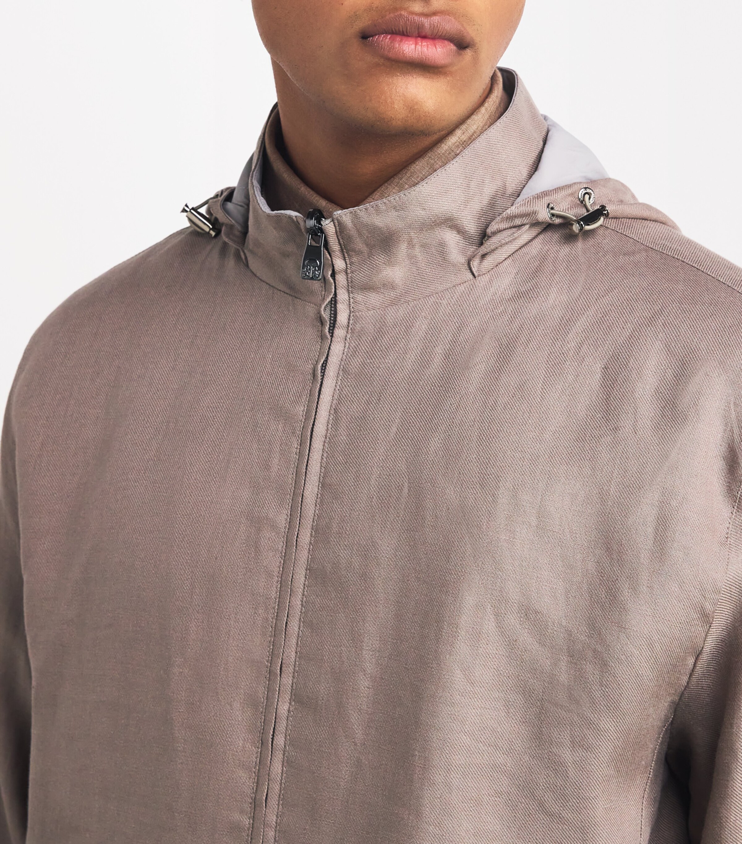 Linen-Nylon Reversible Jacket 029 NATURAL / BEIGE Image 7
