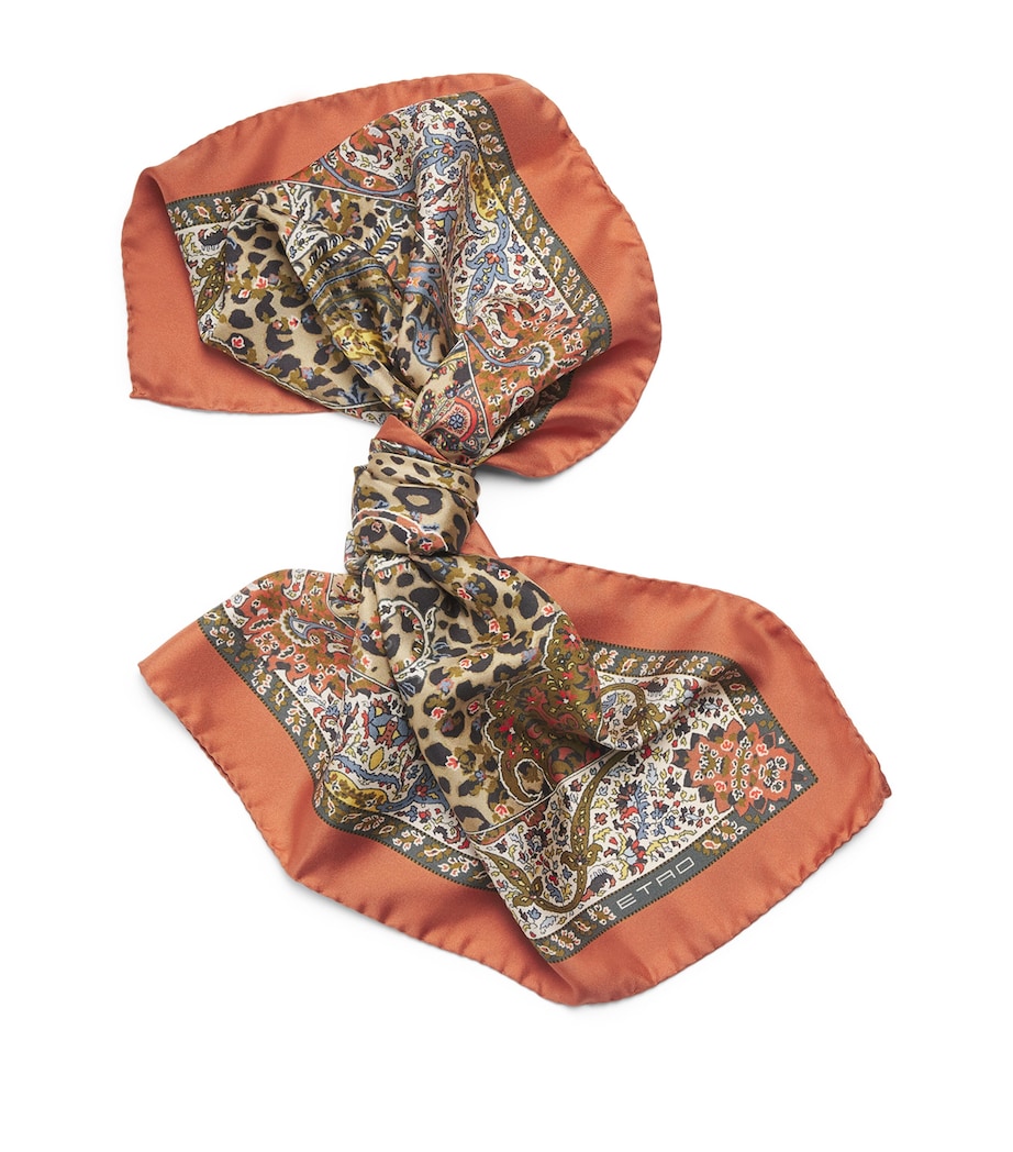 Silk Leopard Scarf X0826 Image 1