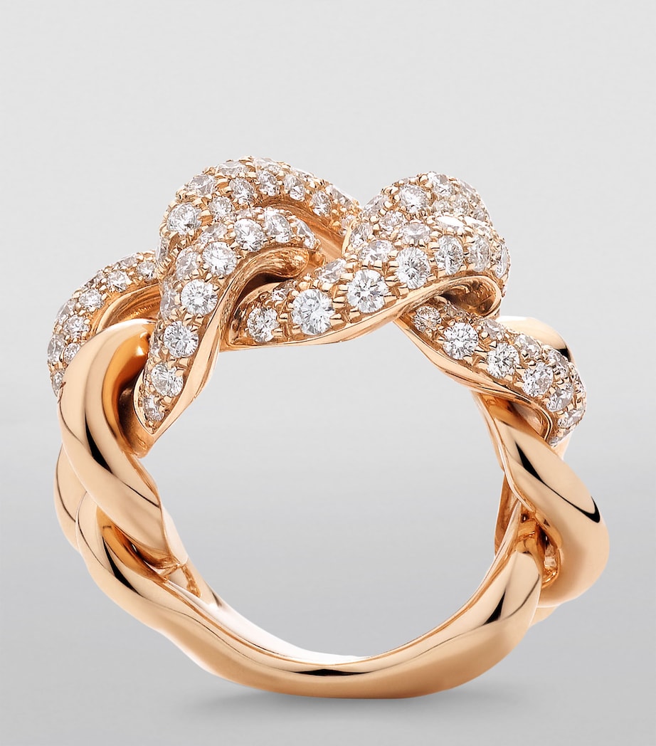 Rose Gold and Diamond Catene Ring DB000 Image 3