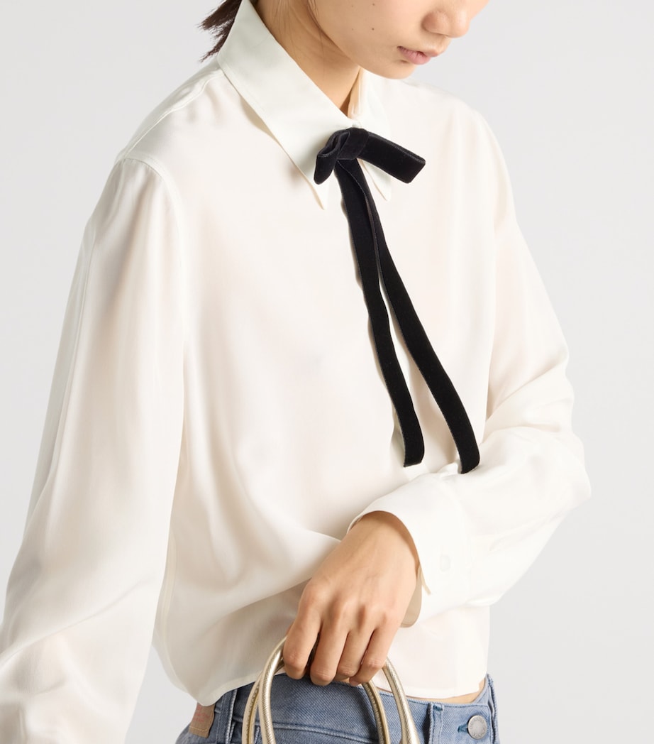 Silk Pussybow Shirt F0QM0 Image 3