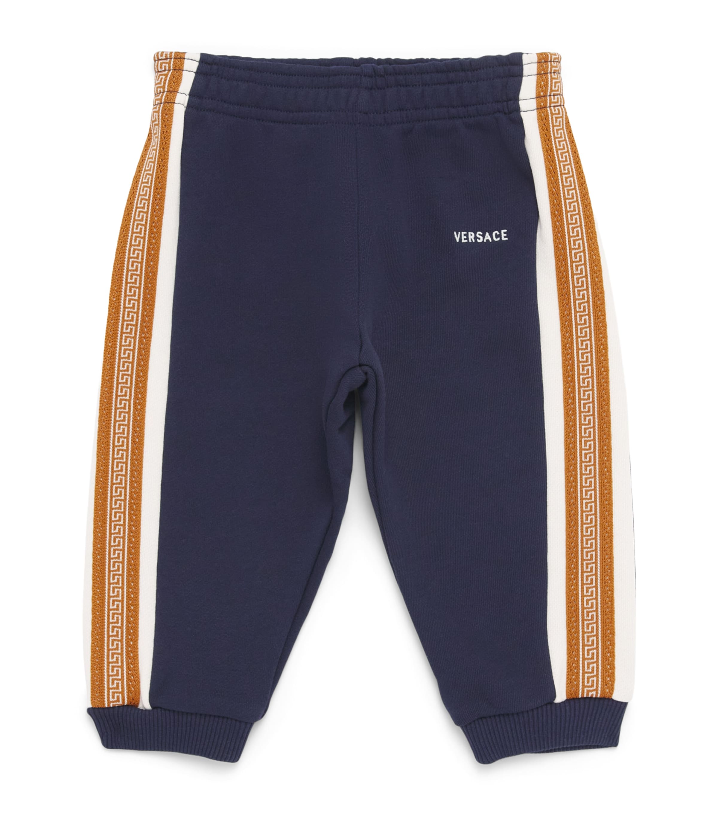 Versace Kids Cotton Greca-Embroidered Sweatpants (6-36 Months) Image 1