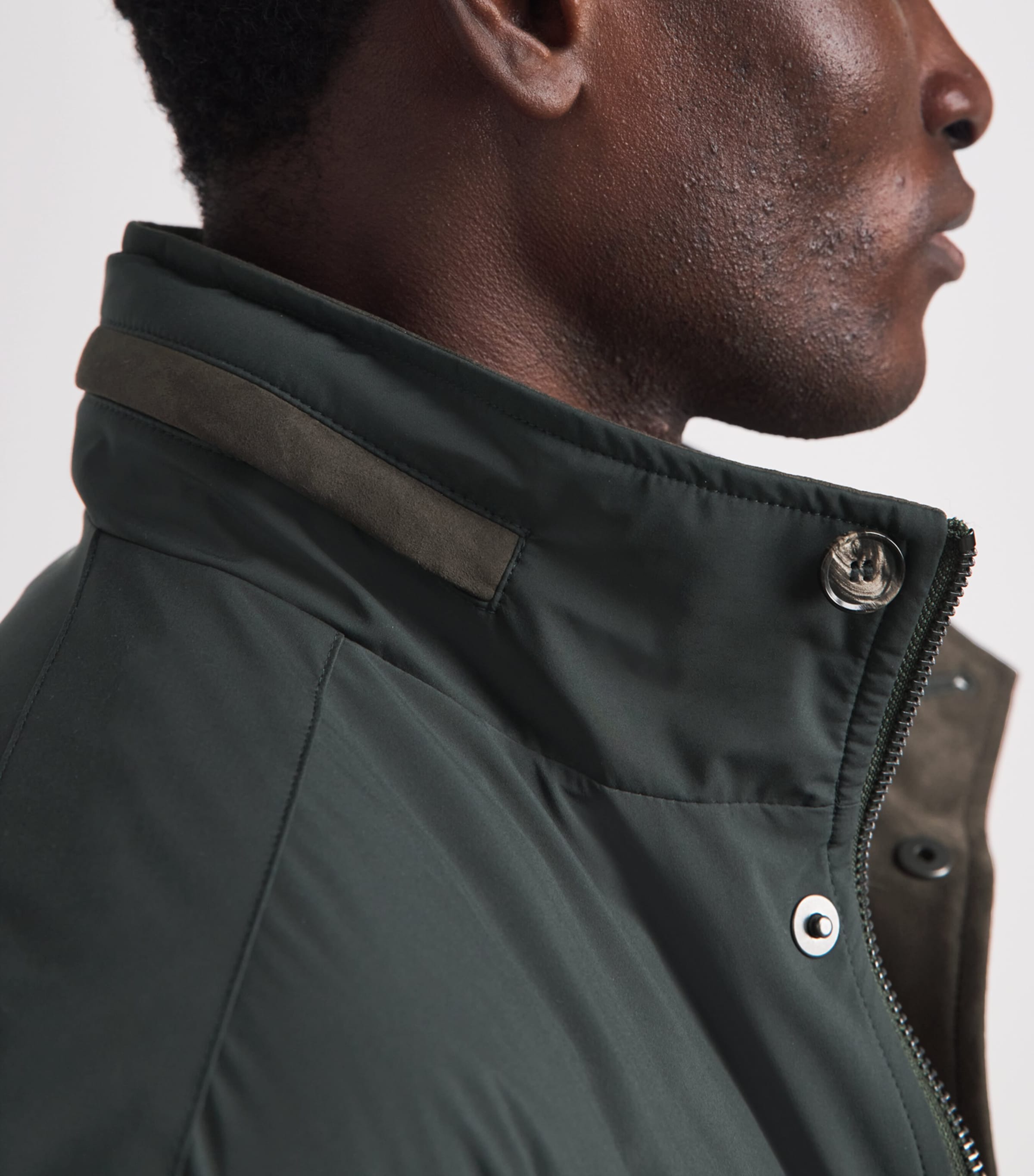 N.Peal Mens Hampton Field Jacket Khaki Image 3