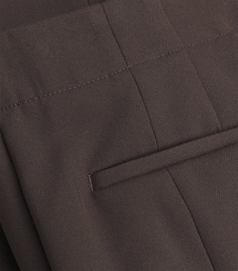 Kenna High-Rise Flared Trousers CHOCOLATE Image 5