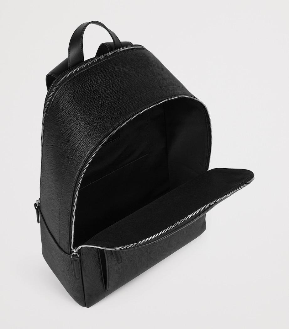 Smythson Leather Ludlow Backpack Black Image 4