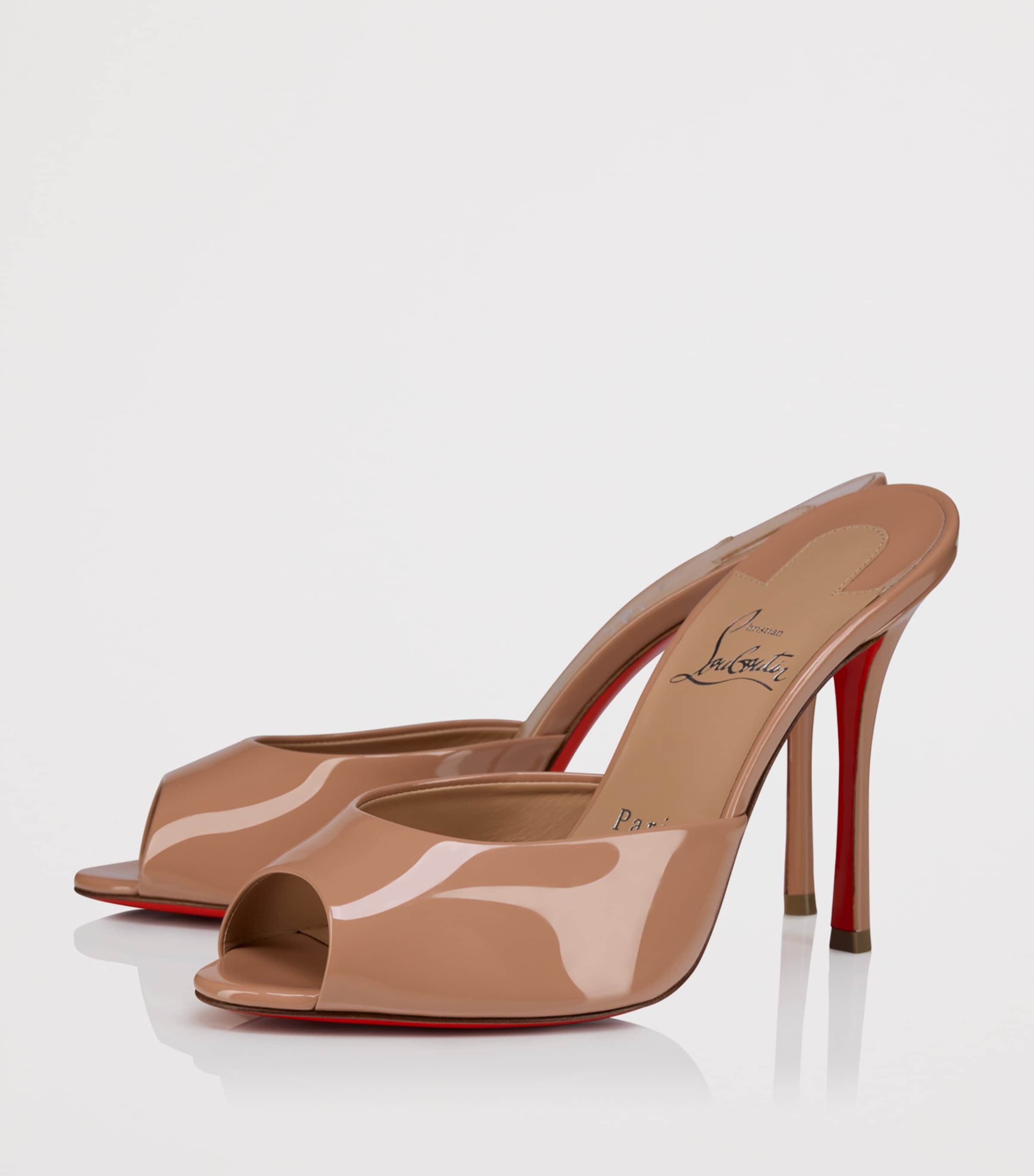 Christian Louboutin Me Dolly Patent Leather Mules 100 Image 3