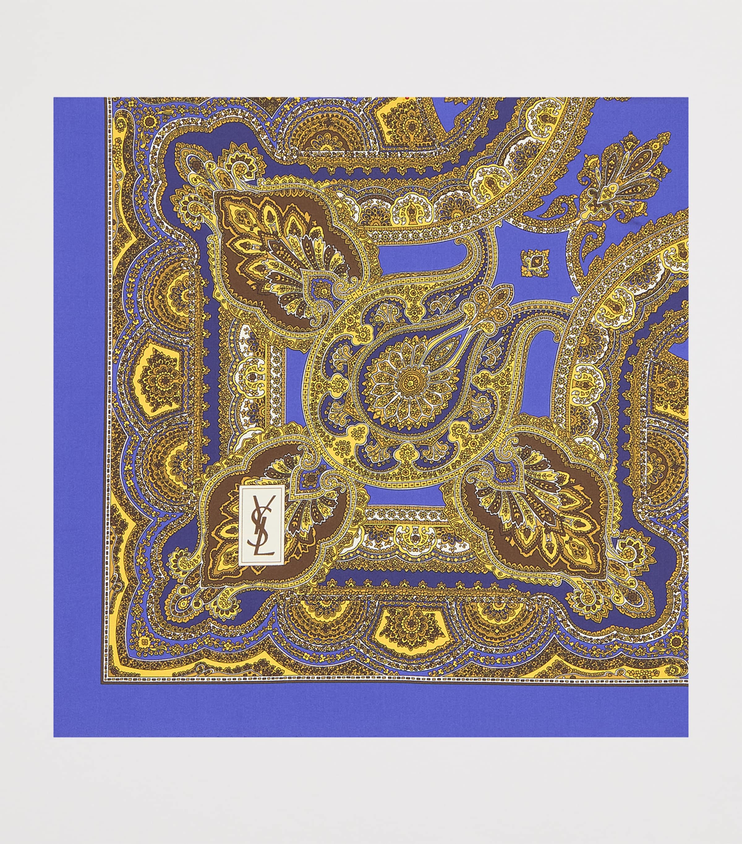 Saint Laurent Silk Paisley Scarf Image 2