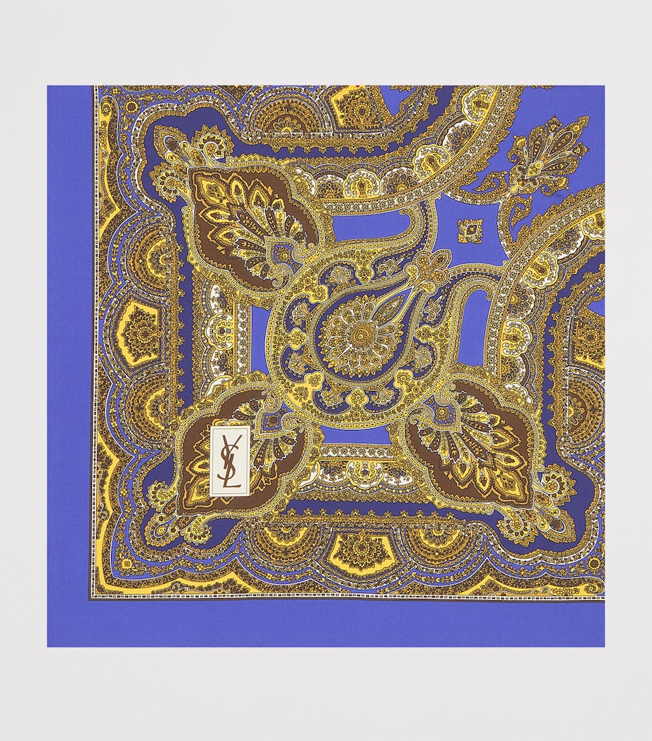 Saint Laurent Silk Paisley Scarf Image 2