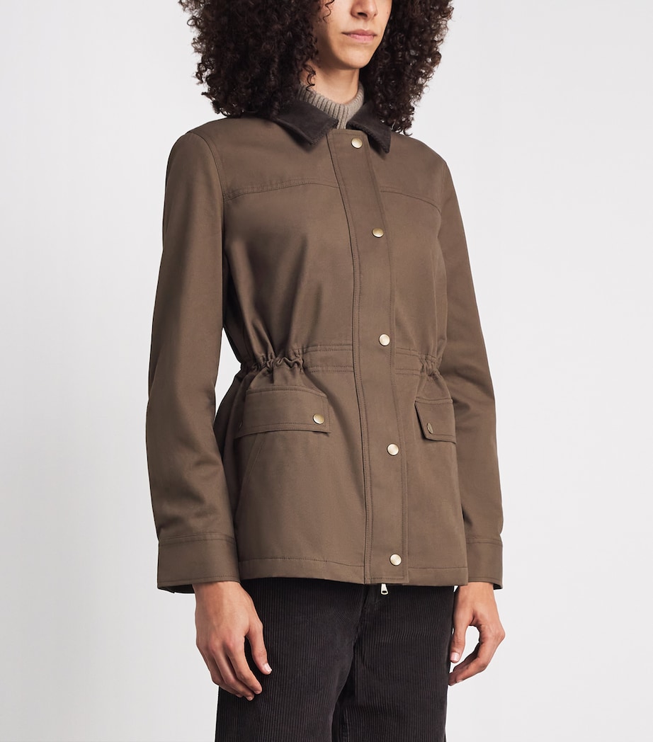 PAIGE Womens Cotton Horizon Jacket Brown Image 4