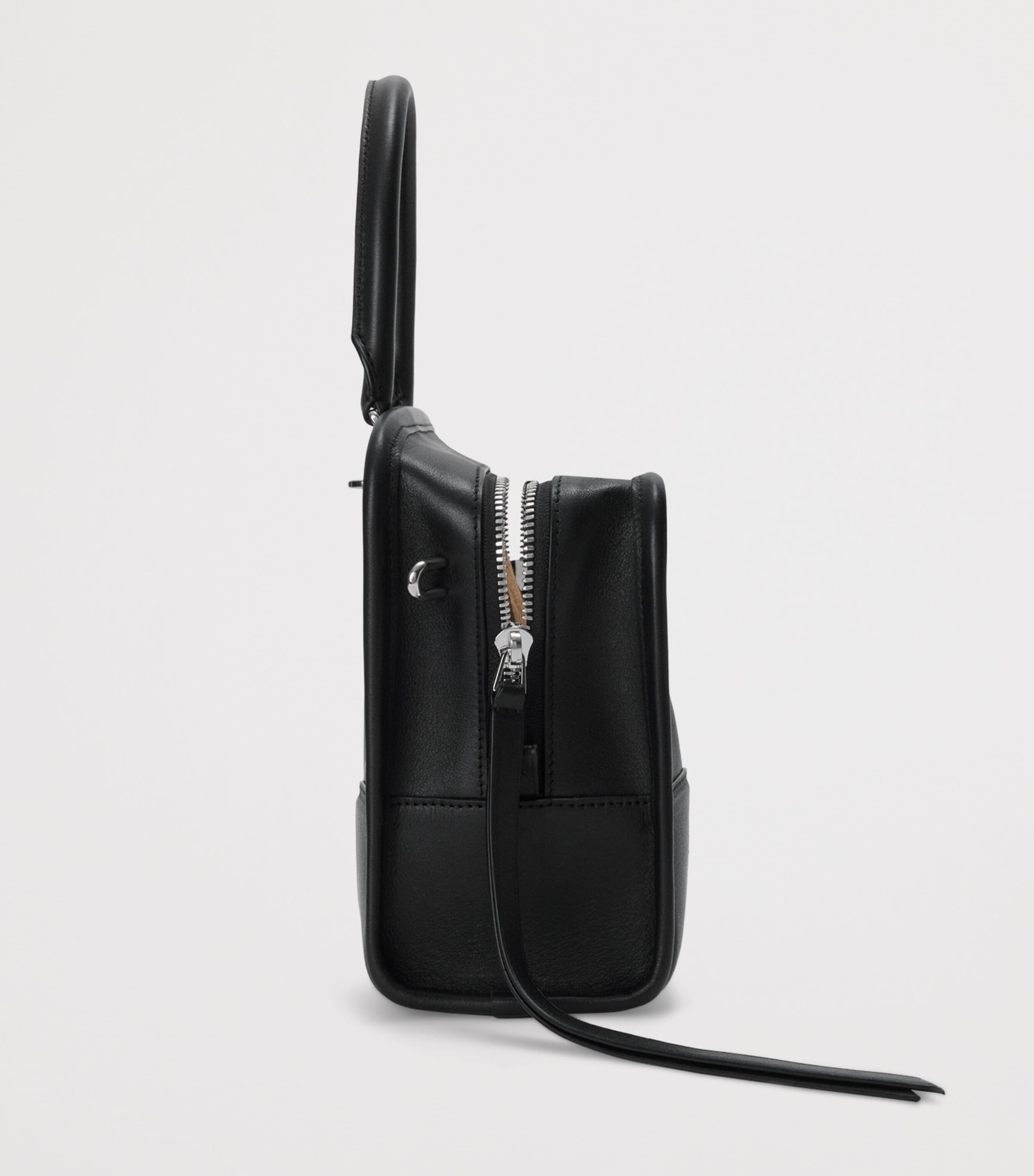 LOEWE Small Leather Amazona 180 Top-Handle Bag Black Image 5