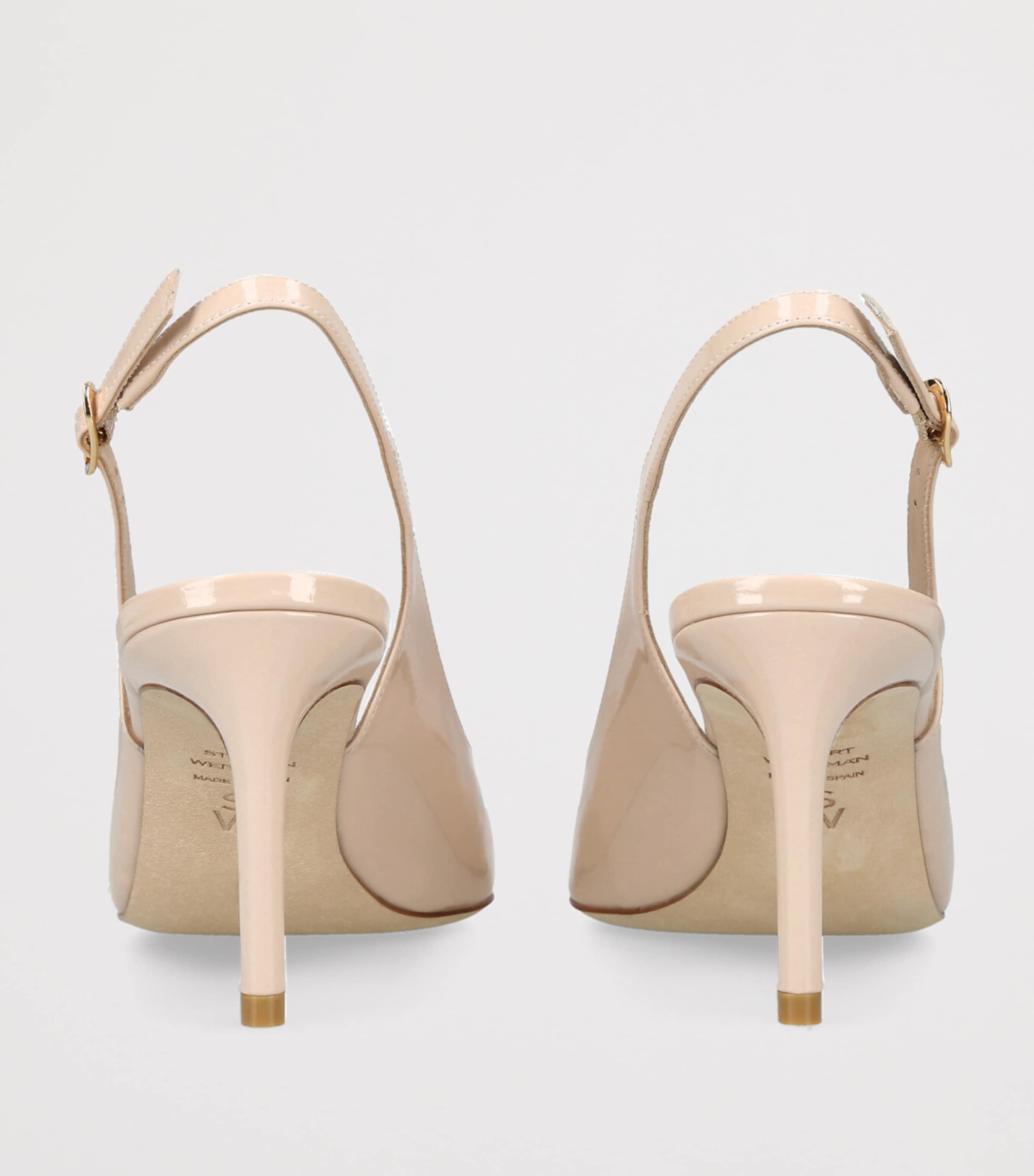 Stuart Slingback Heels 75 BEIGE Image 2