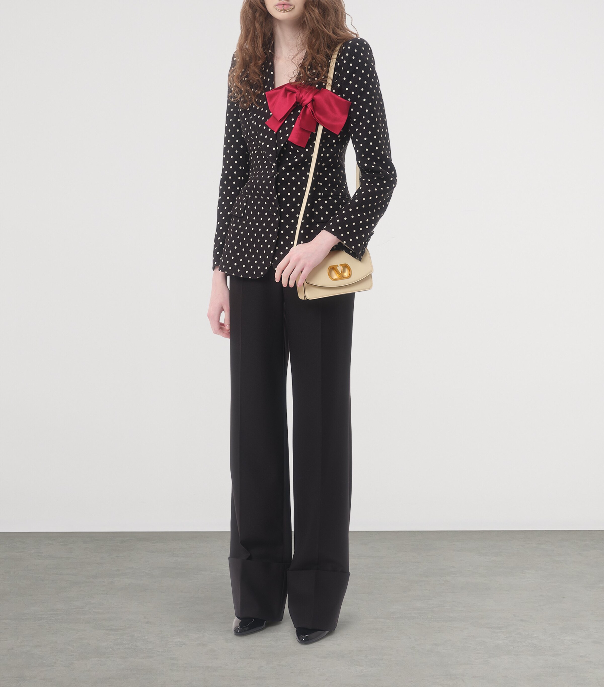 Small Leather Vain Clutch Bag REN Image 7