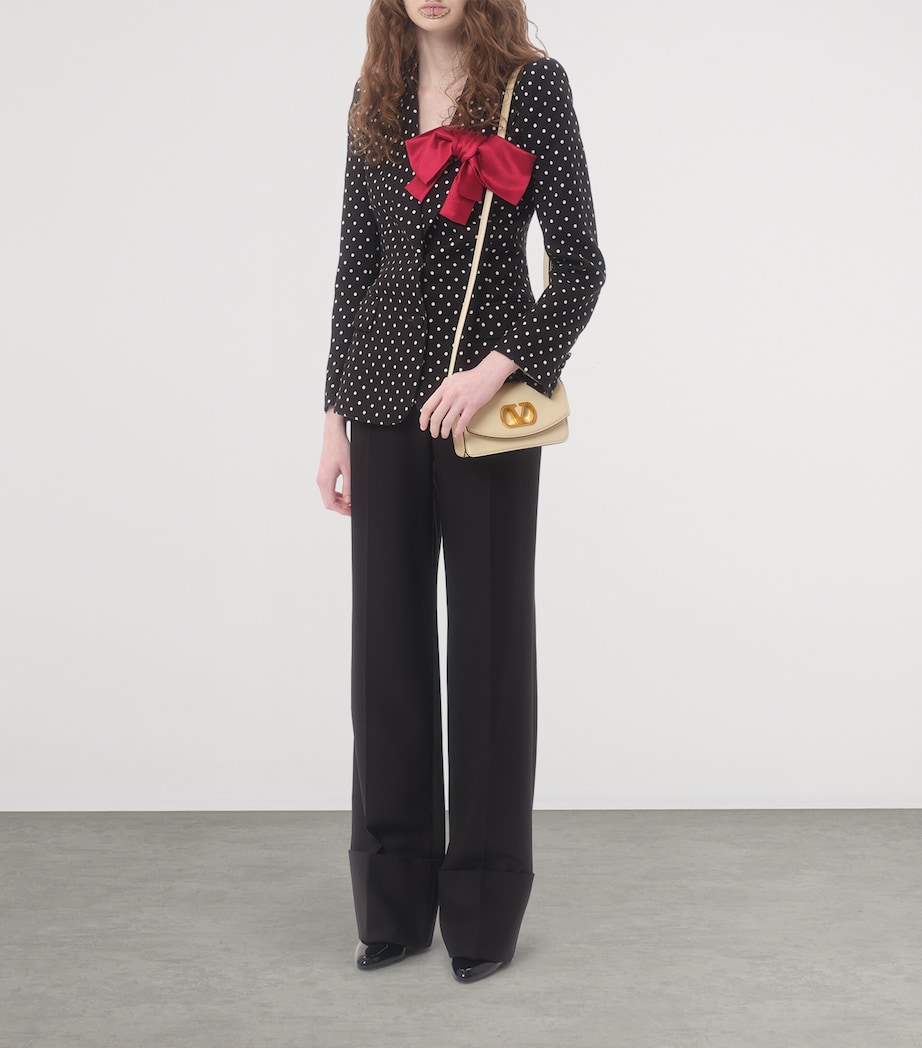 Small Leather Vain Clutch Bag REN Image 7