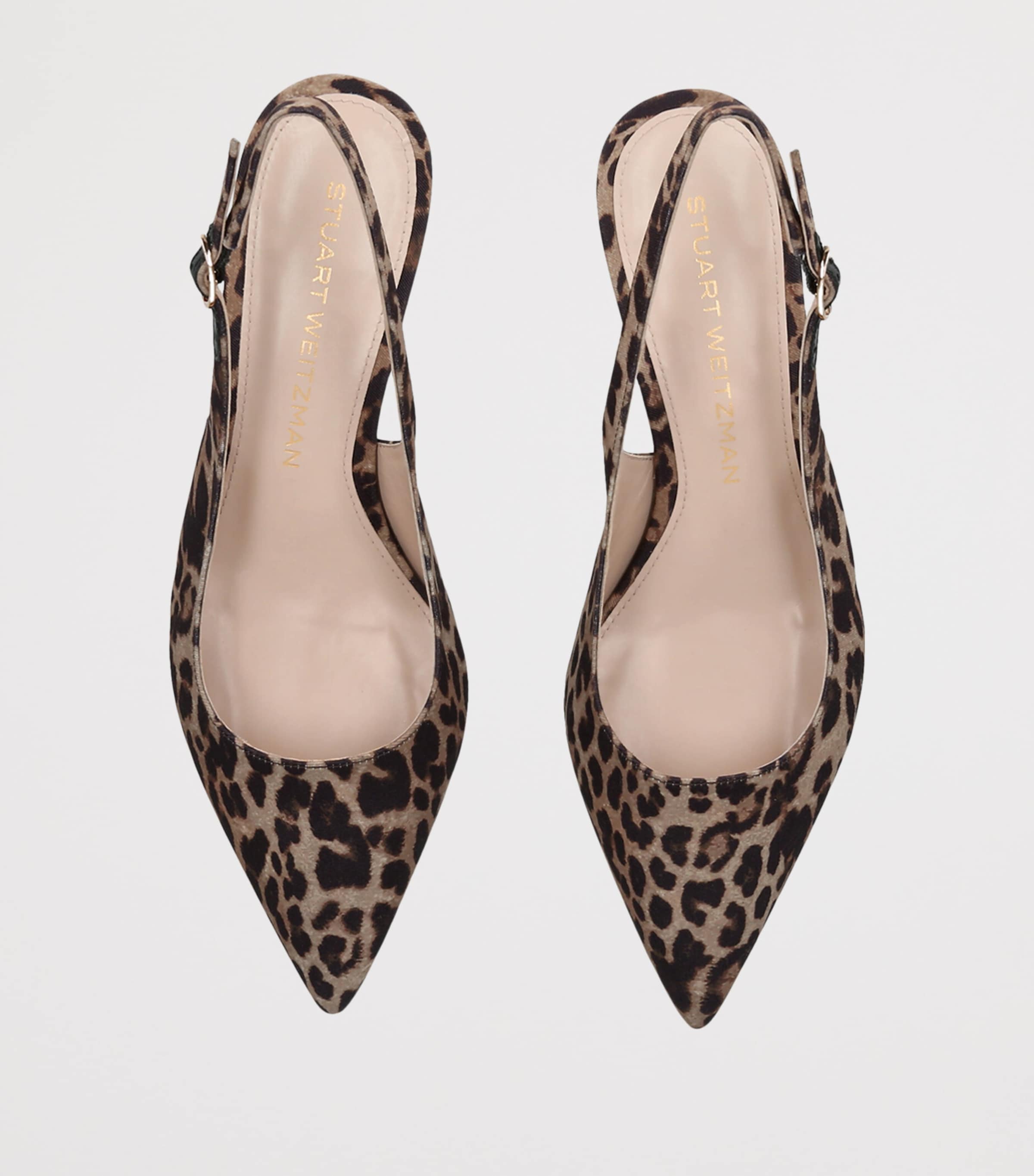Stuart Weitzman Leopard Stuart Sculpt Slingback Pumps 35 Brown/oth Image 3