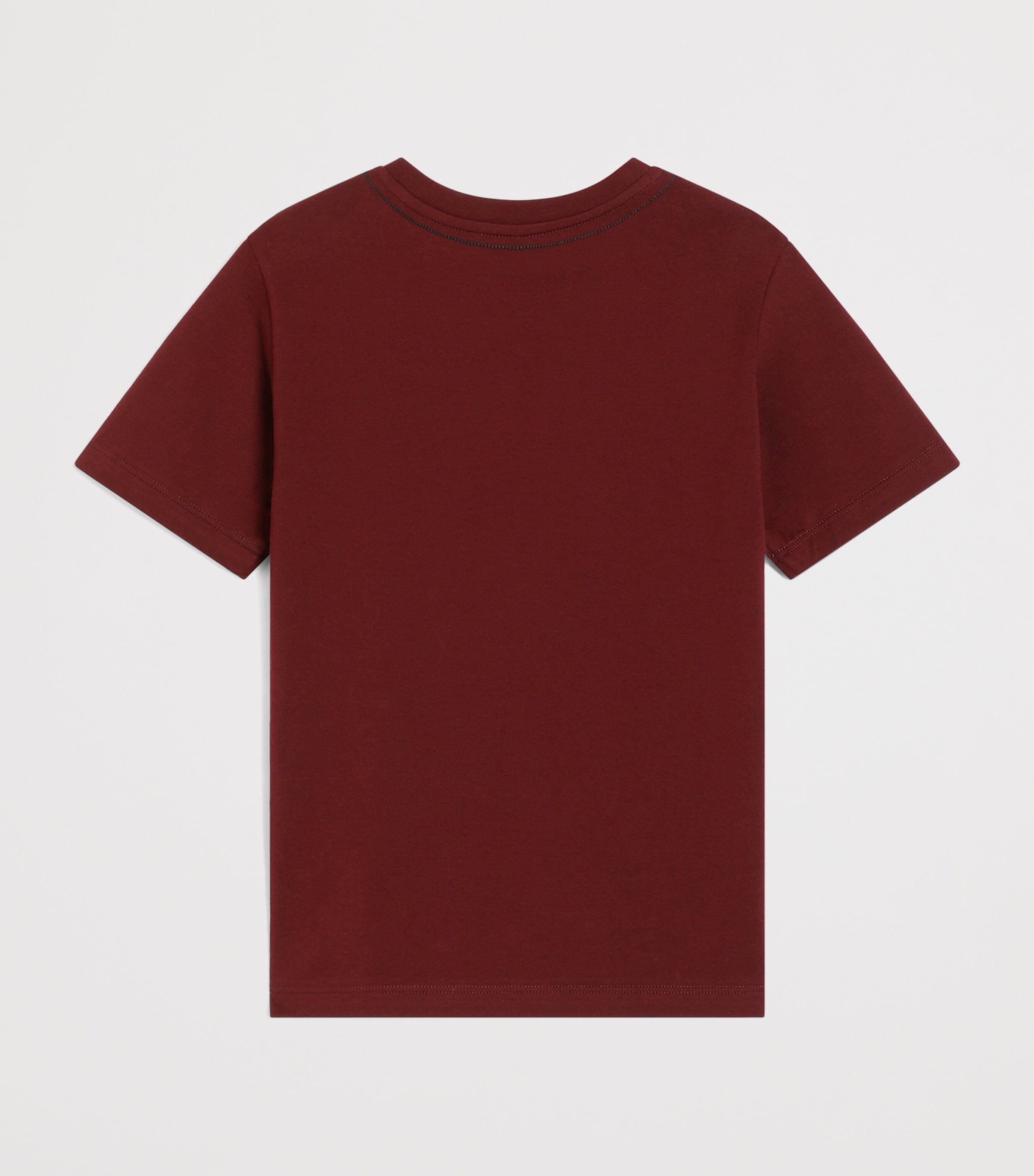 Dolce&Gabbana Kids Embroidered Logo T-Shirt (8-14 Years) Bordeaux Image 2