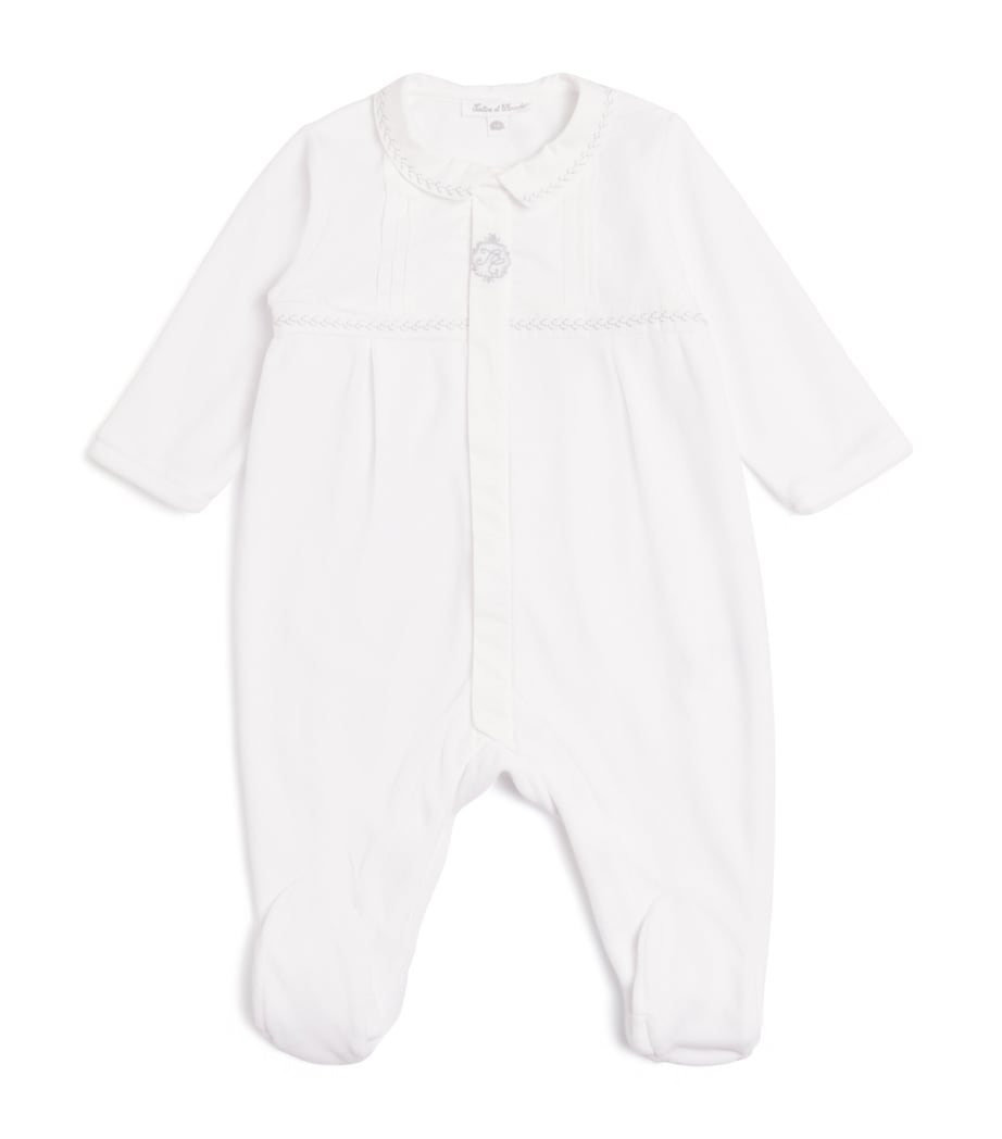Embroidered All-In-One (Newborn-2 Years) 1BLANC Image 1