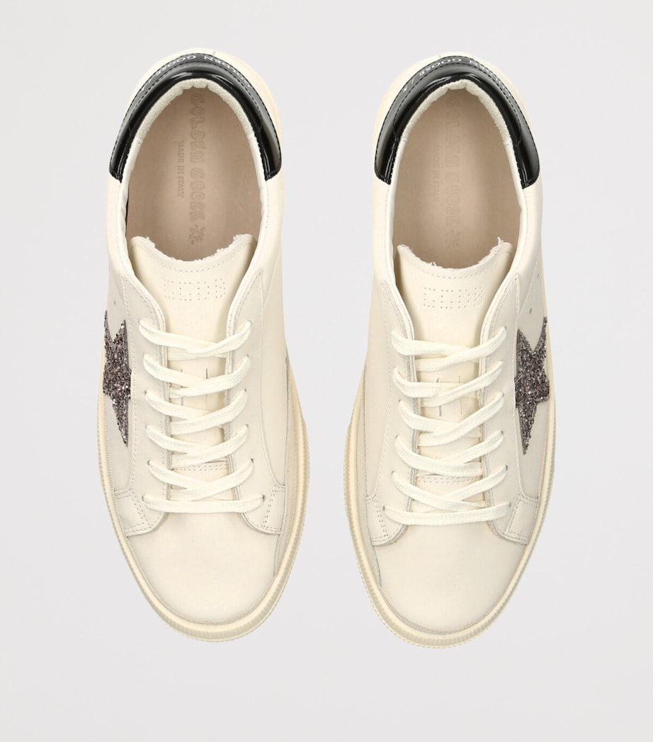 Leather May Sneakers WHITE/BLK Image 4