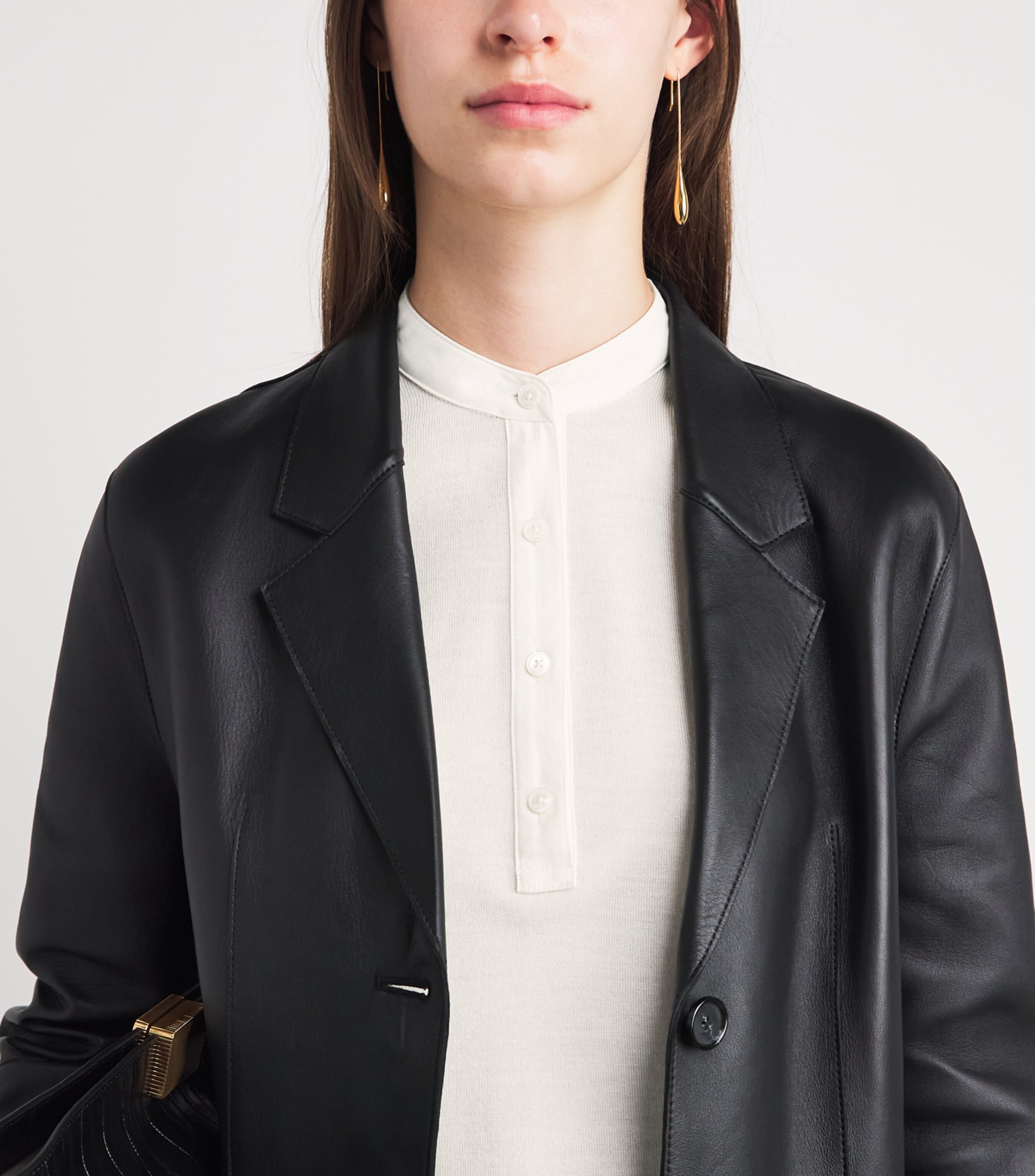 Toteme Womens Wool-Silk Long-Sleeve T-Shirt Off White Image 3