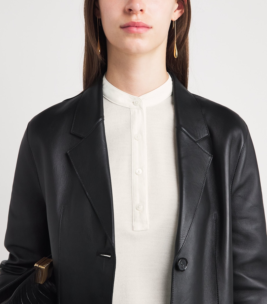 Toteme Womens Wool-Silk Long-Sleeve T-Shirt Off White Image 3