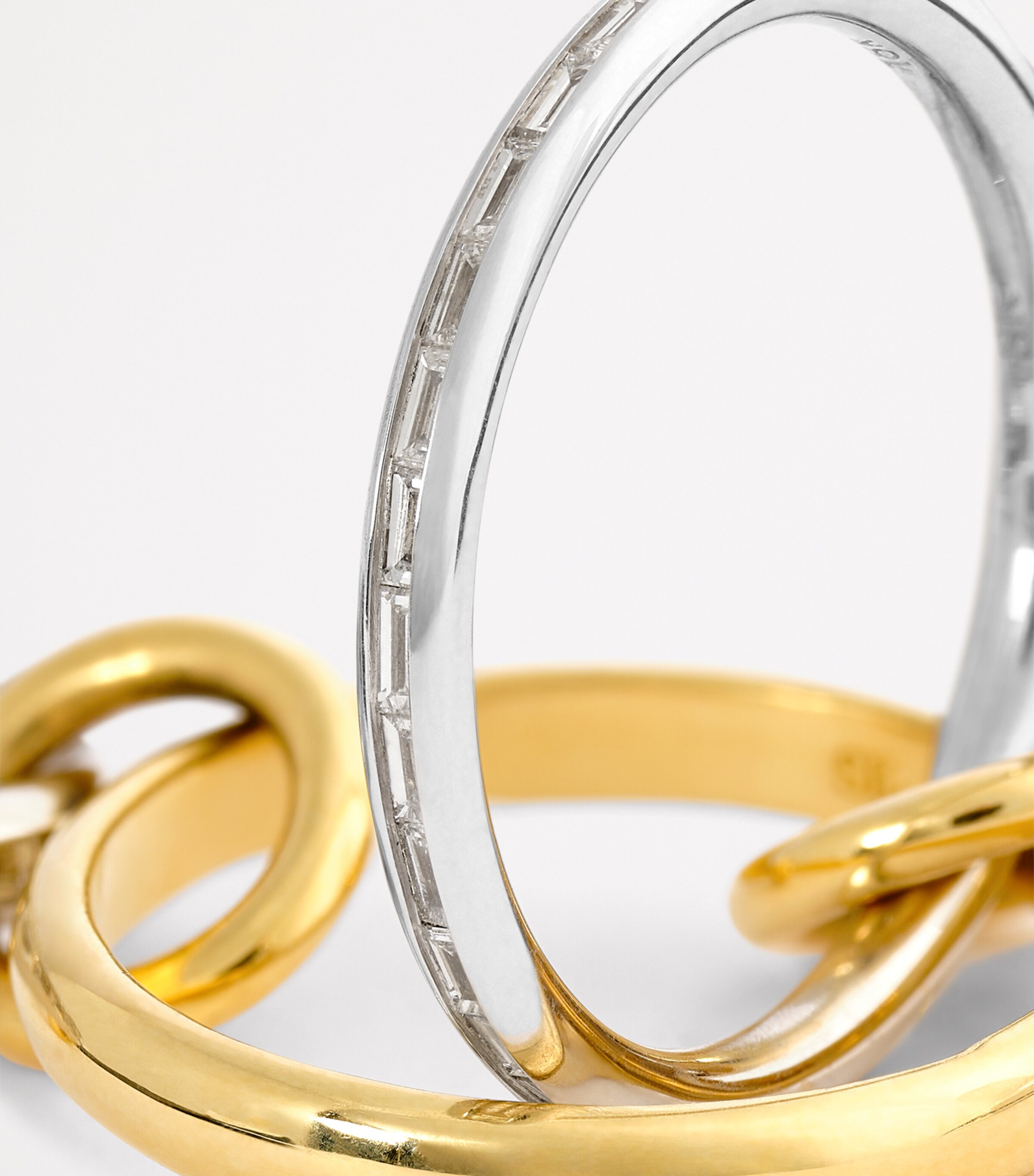 Spinelli Kilcollin Yellow Gold, White Gold and Diamond Naima Ring Yellow Gold Image 6