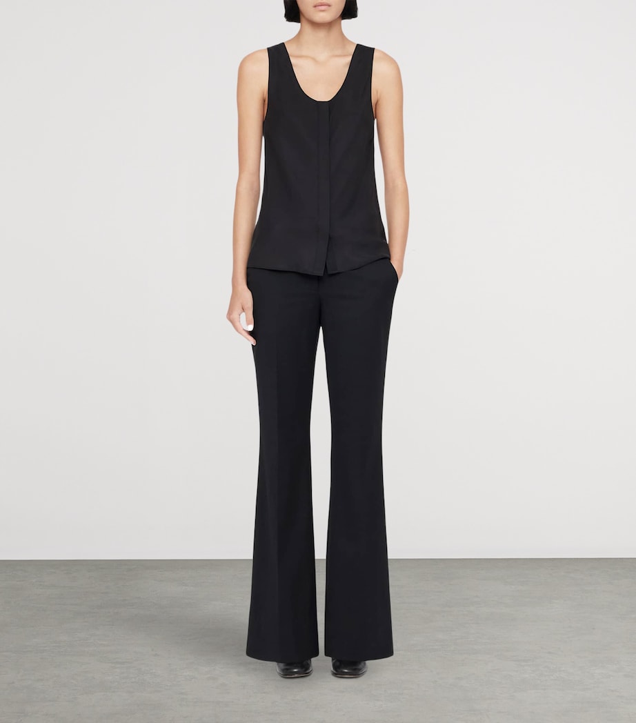 AllSaints Womens Solace Bootcut Trousers Black Image 2