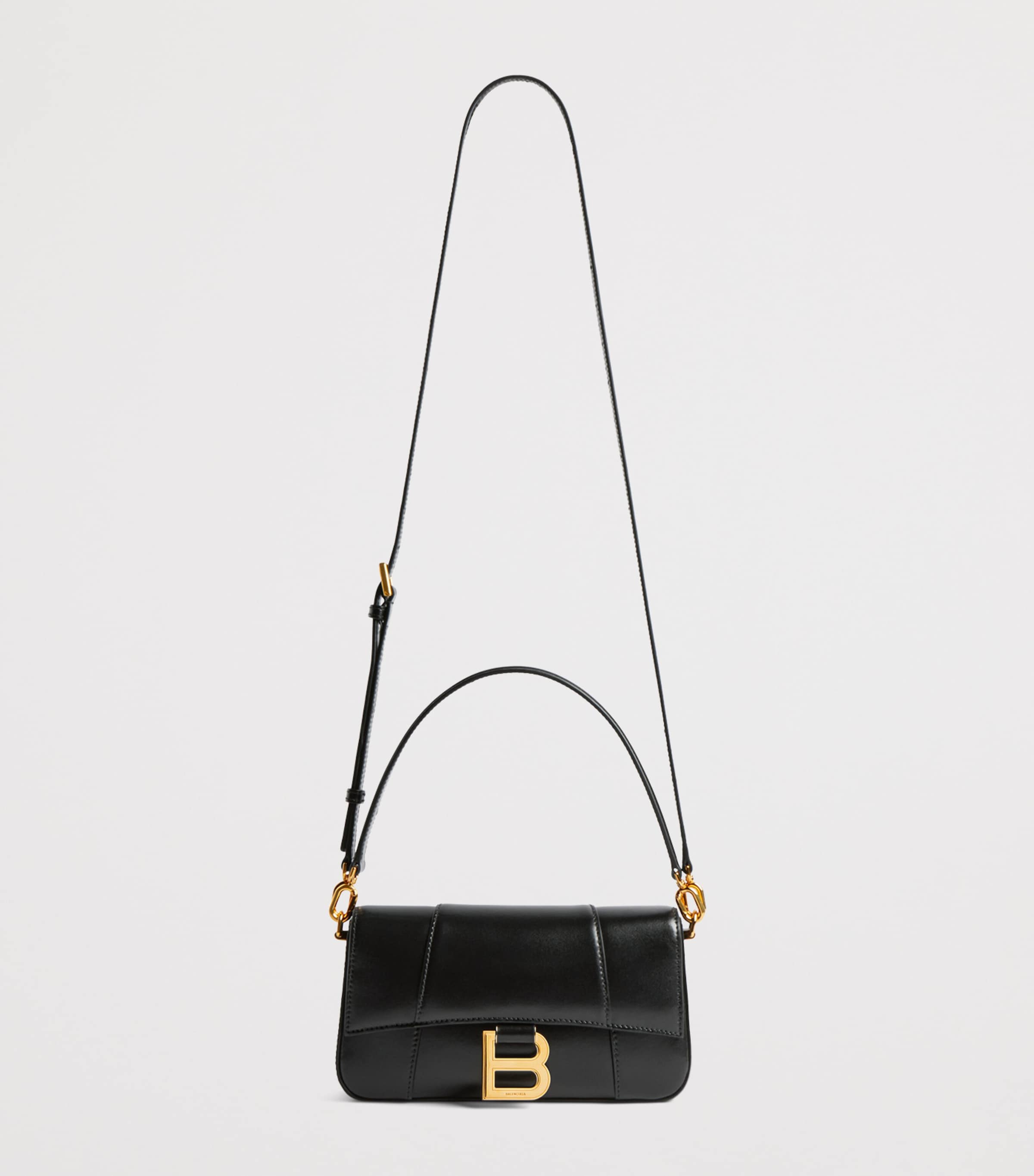 Balenciaga Small Leather Hourglass Top-Handle Bag Image 3
