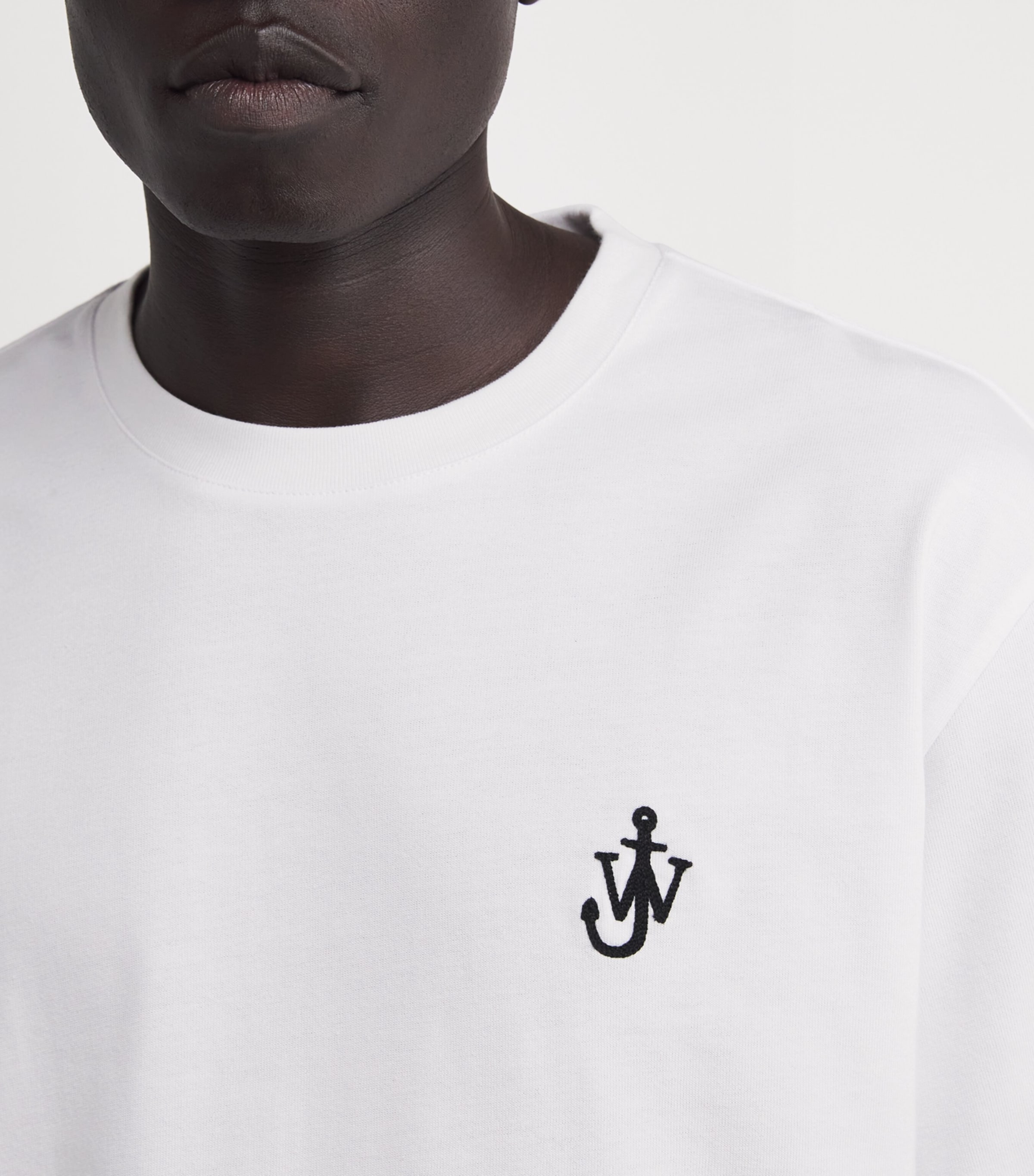 【送料&関税込】J.W. Anderson T-shirt In White Cotton JW Anderson T-shirt with a pattern | Men's Clothing | Vitkac