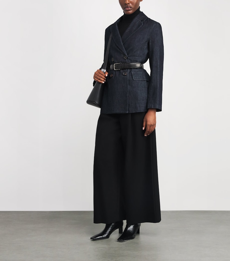 Denim Single-Breasted Blazer ULTRAMARINE Image 2